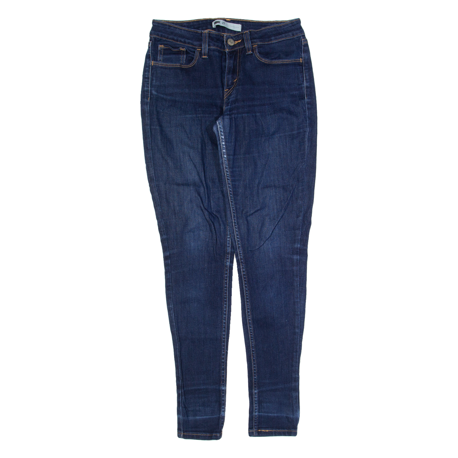 LEVI'S Womens Jeans Blue Slim Skinny Stone Wash W27 L30 Refurbished - N/A refurbished available on Cerqular