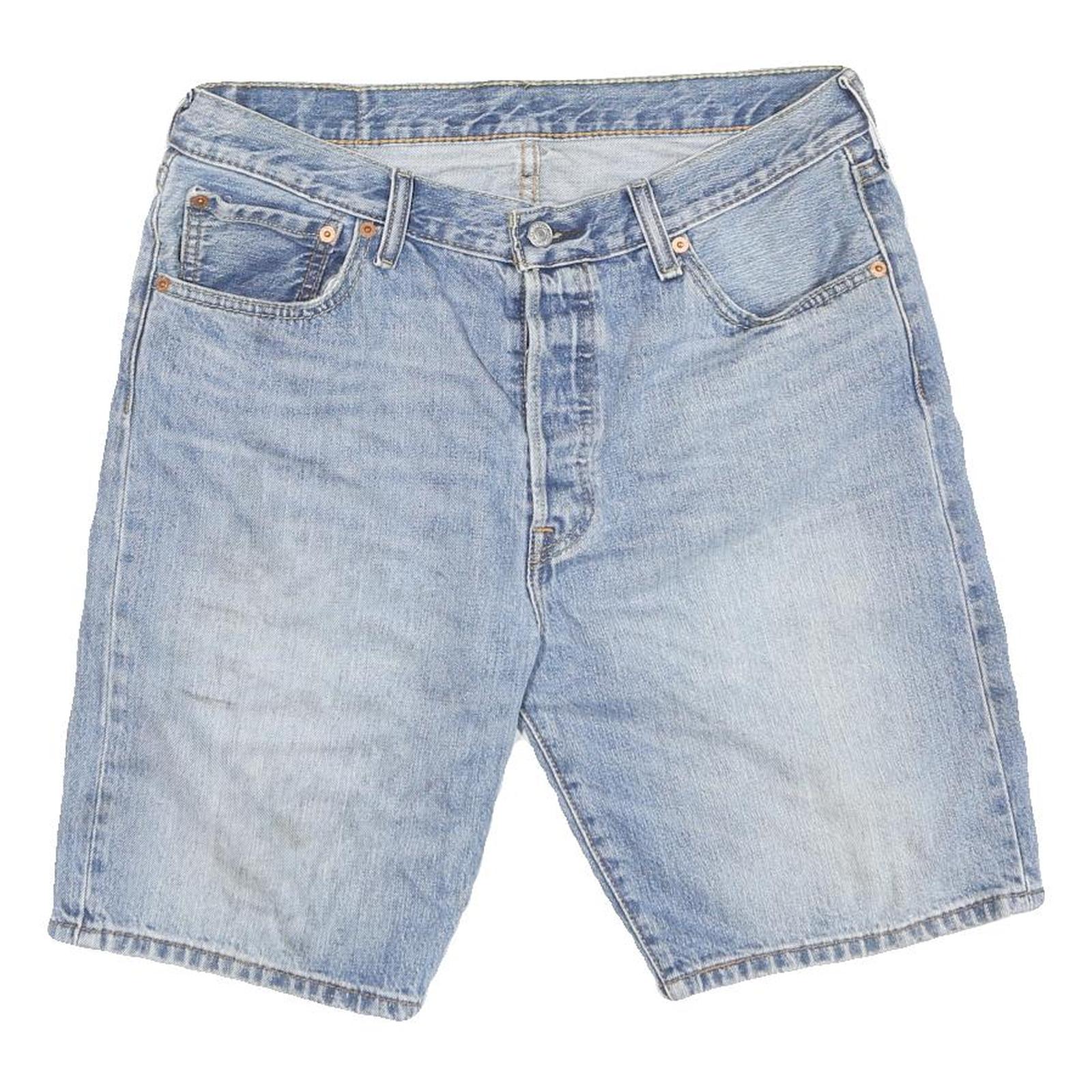 LEVI'S Womens Denim Blue Shorts L W34 Classic Fit Jean Style Refurbished - N/A refurbished available on Cerqular