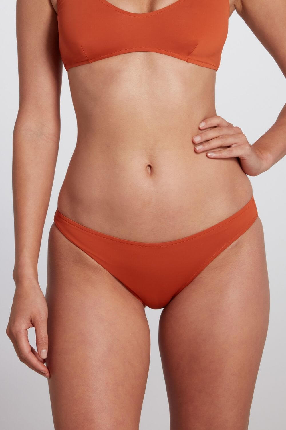 Jenna Classic Brief Bikini Bottom - Pumpkin | Size: Large Refurbished - Sauipe Swim refurbished available on Cerqular