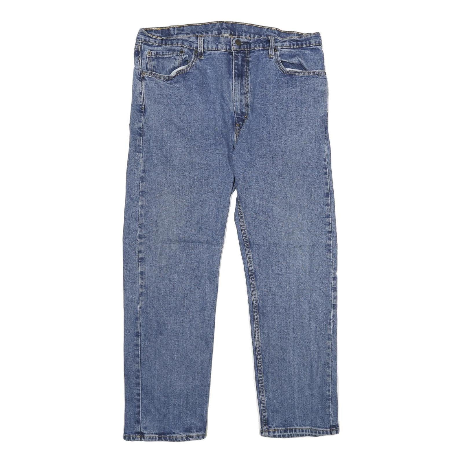 LEVI'S 505 Mens Jeans Blue Regular Straight Denim Medium W38 L30 Zip Cotton Refurbished - N/A refurbished available on Cerqular