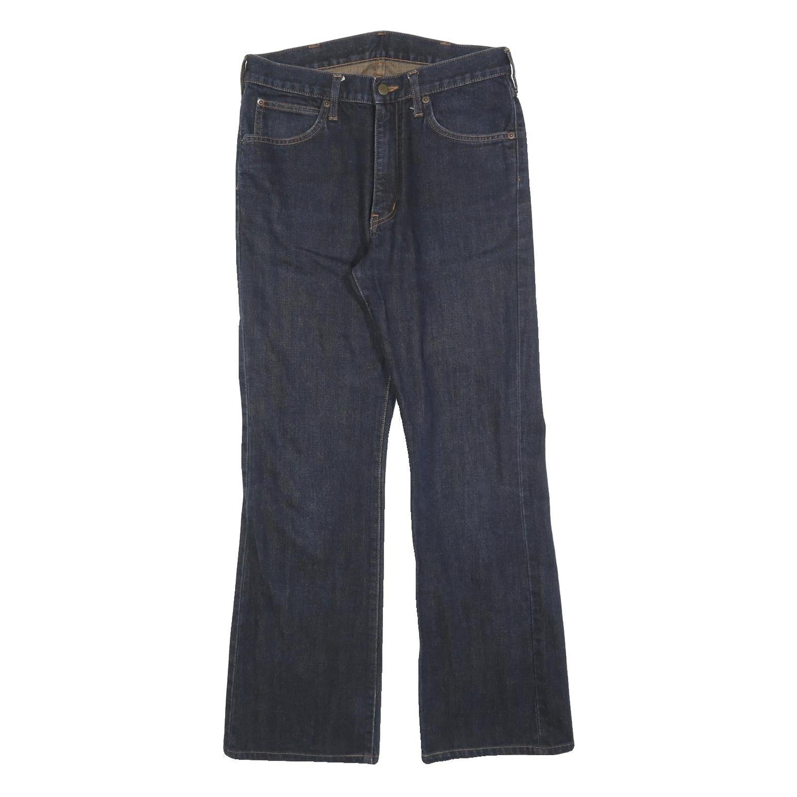 WRANGLER Womens Jeans Blue Regular Flared Denim Medium W31 L30 Classic Cotton Refurbished - N/A refurbished available on Cerqular