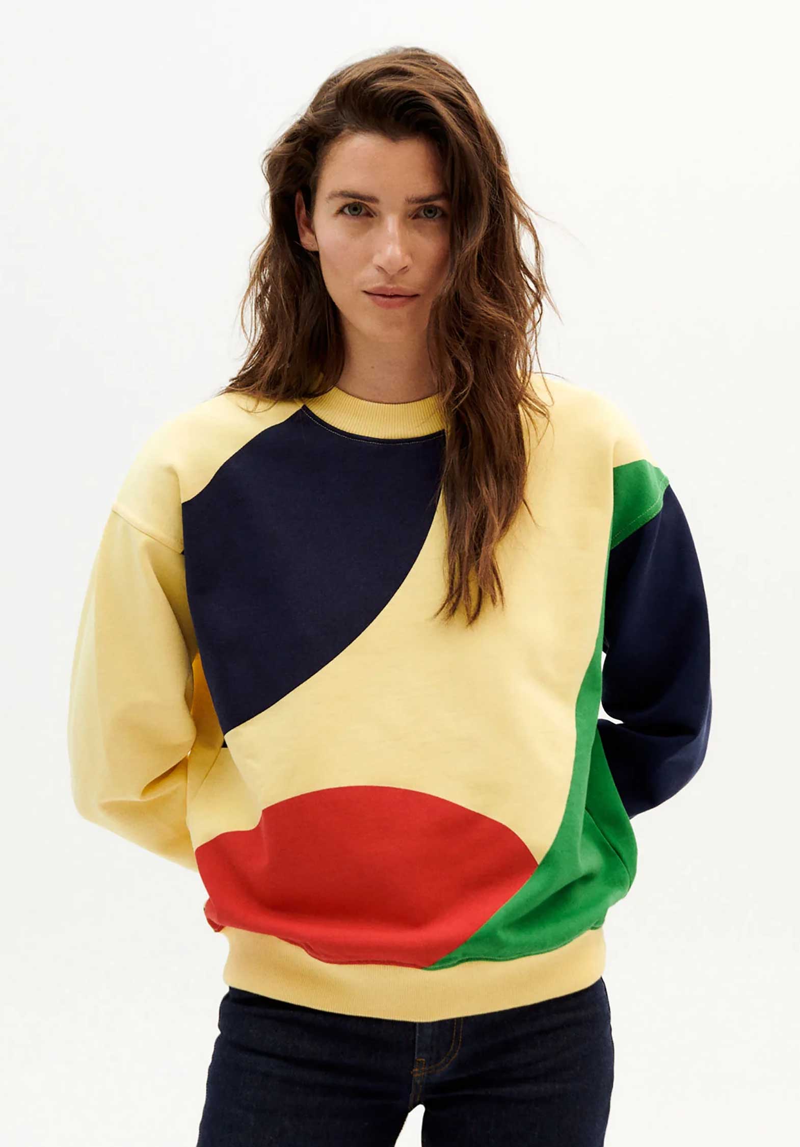 Sweatshirt Abstract Yellow | Color: YELLOW | Size: M Refurbished - N/A (I could not find a well-known brand with this name refurbished available on Cerqular