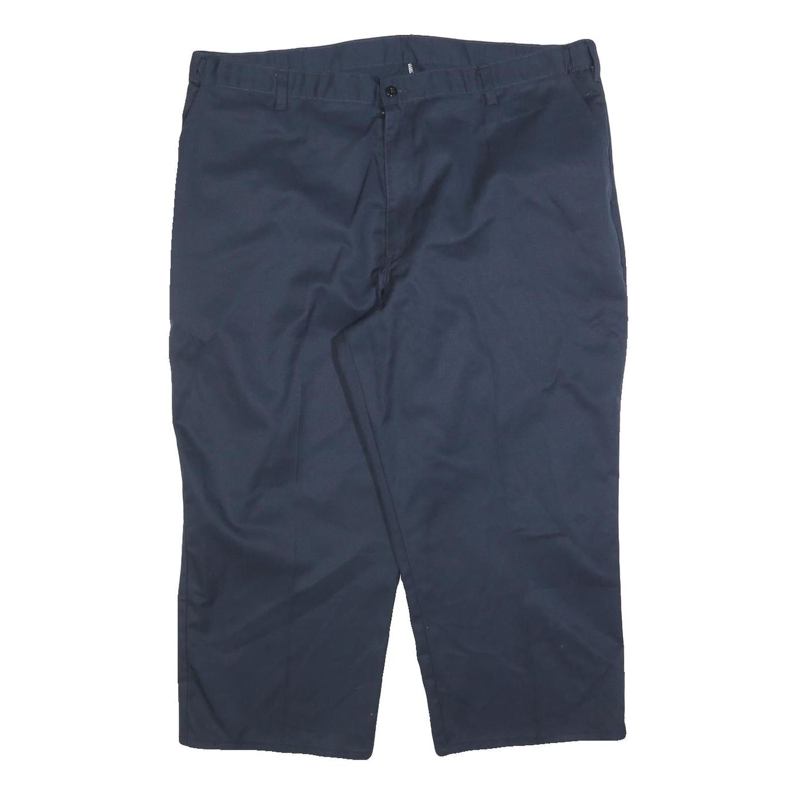 DICKIES Mens Cotton Blend Navy Regular Straight Trousers W40 L23 Workwear Refurbished - N/A refurbished available on Cerqular