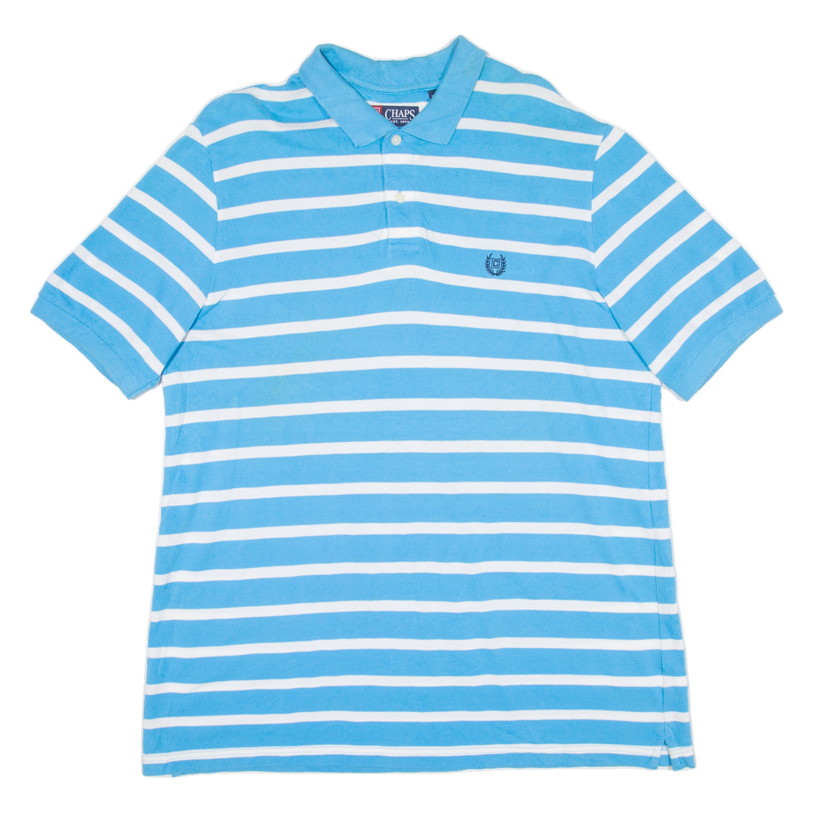 Buy CHAPS Mens Polo Shirt Blue Striped L Refurbished - $25.99 CHAPS Mens Polo Shirt Blue Striped L Refurbished - N/A refurbished available on Cerqular