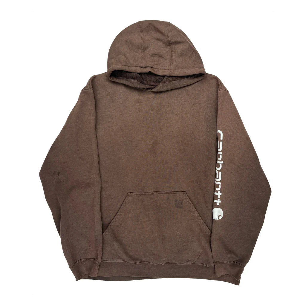 Buy Carhartt Tall Hoodie - XL Brown Cotton Refurbished - $71.01 Carhartt Tall Hoodie - XL Brown Cotton Refurbished - Thrifted (note: this is a term often used to describe second- refurbished available on Cerqular