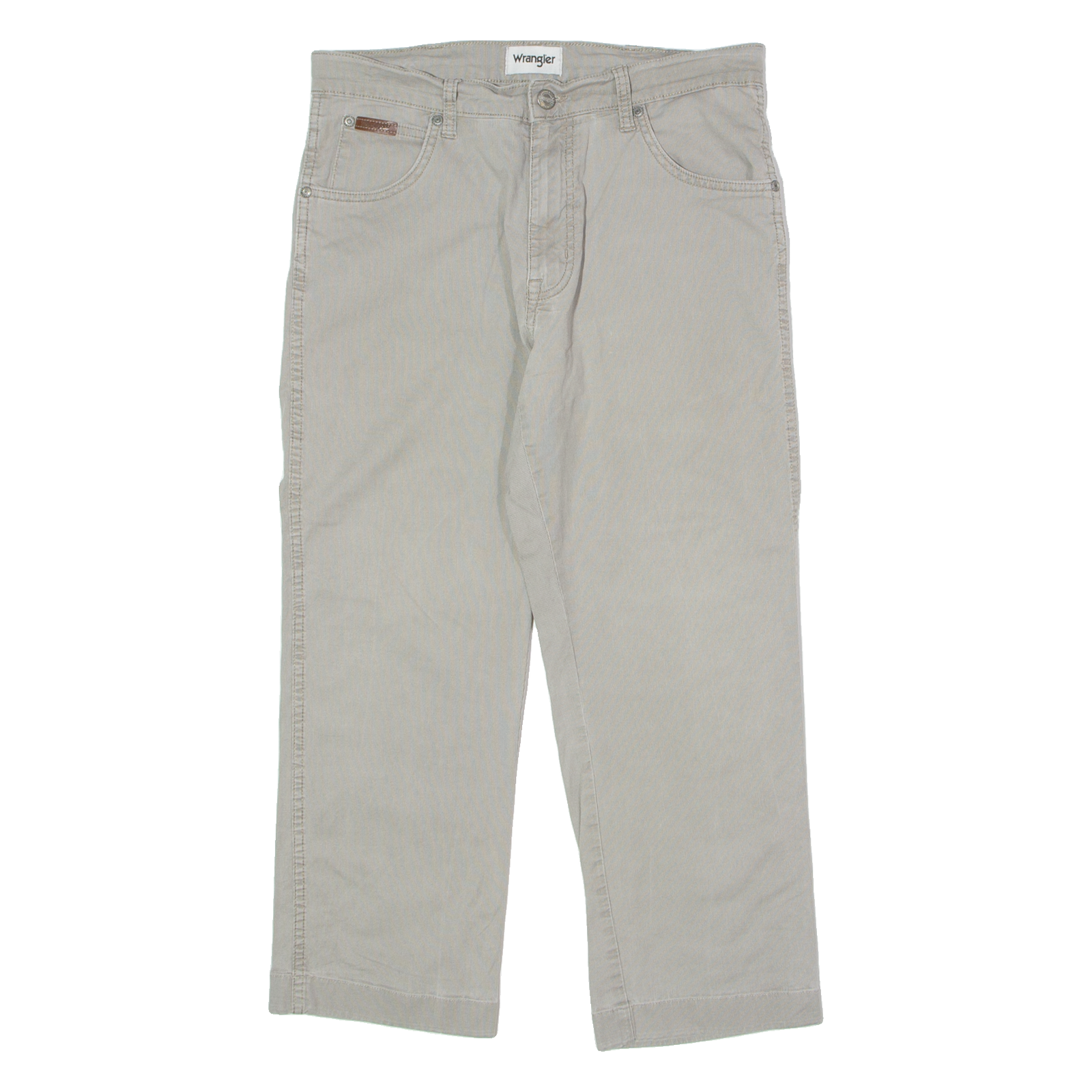 WRANGLER Texas Mens Trousers Grey Slim Straight W31 L23 Refurbished - N/A refurbished available on Cerqular