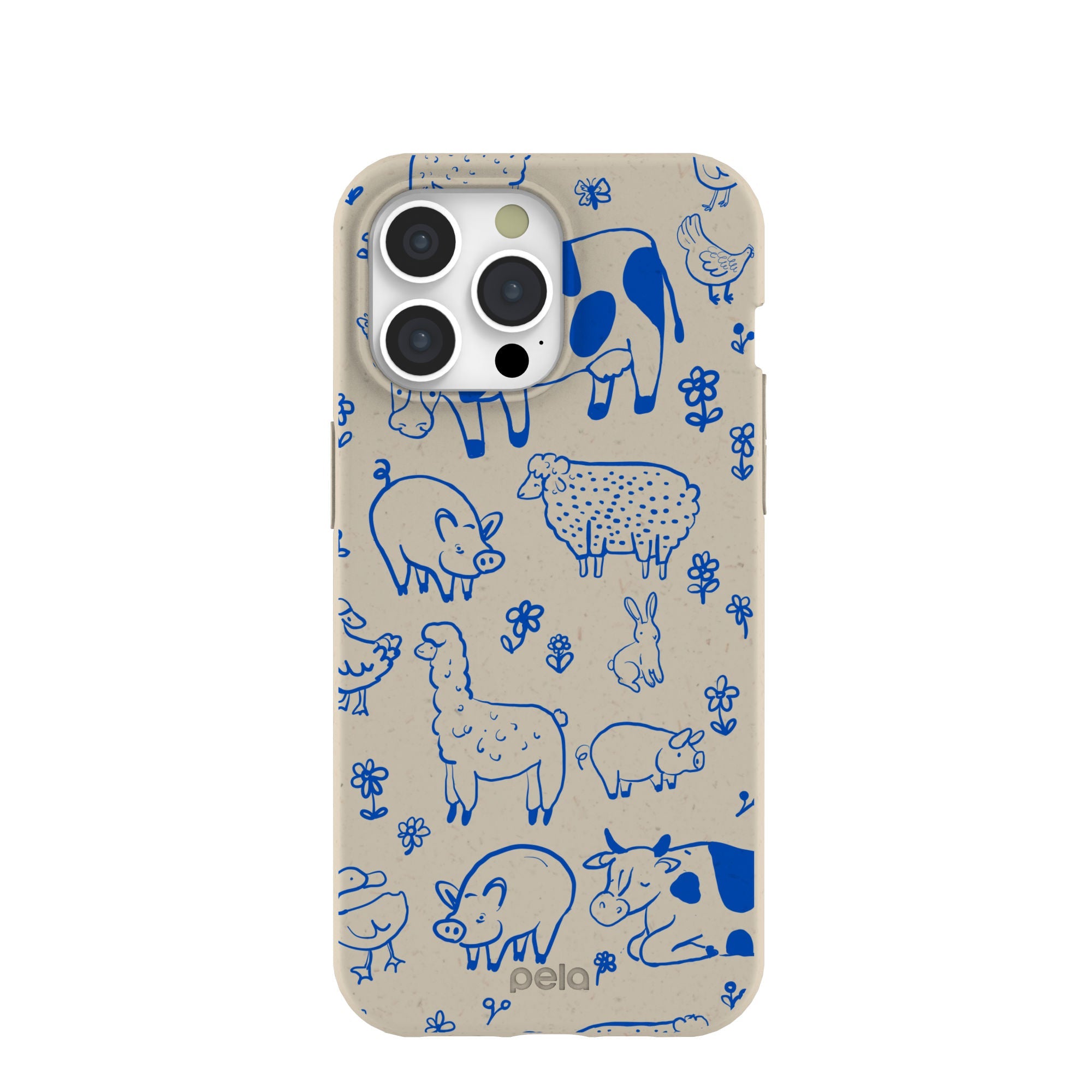 London Fog Happy Farmyard iPhone 15 Pro Max Case Refurbished - Pela Case refurbished available on Cerqular