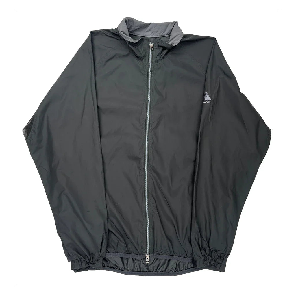 Nike Acg Windbreaker - XL Grey Nylon Refurbished - Thrifted (note: this is a term often used to describe second- refurbished available on Cerqular