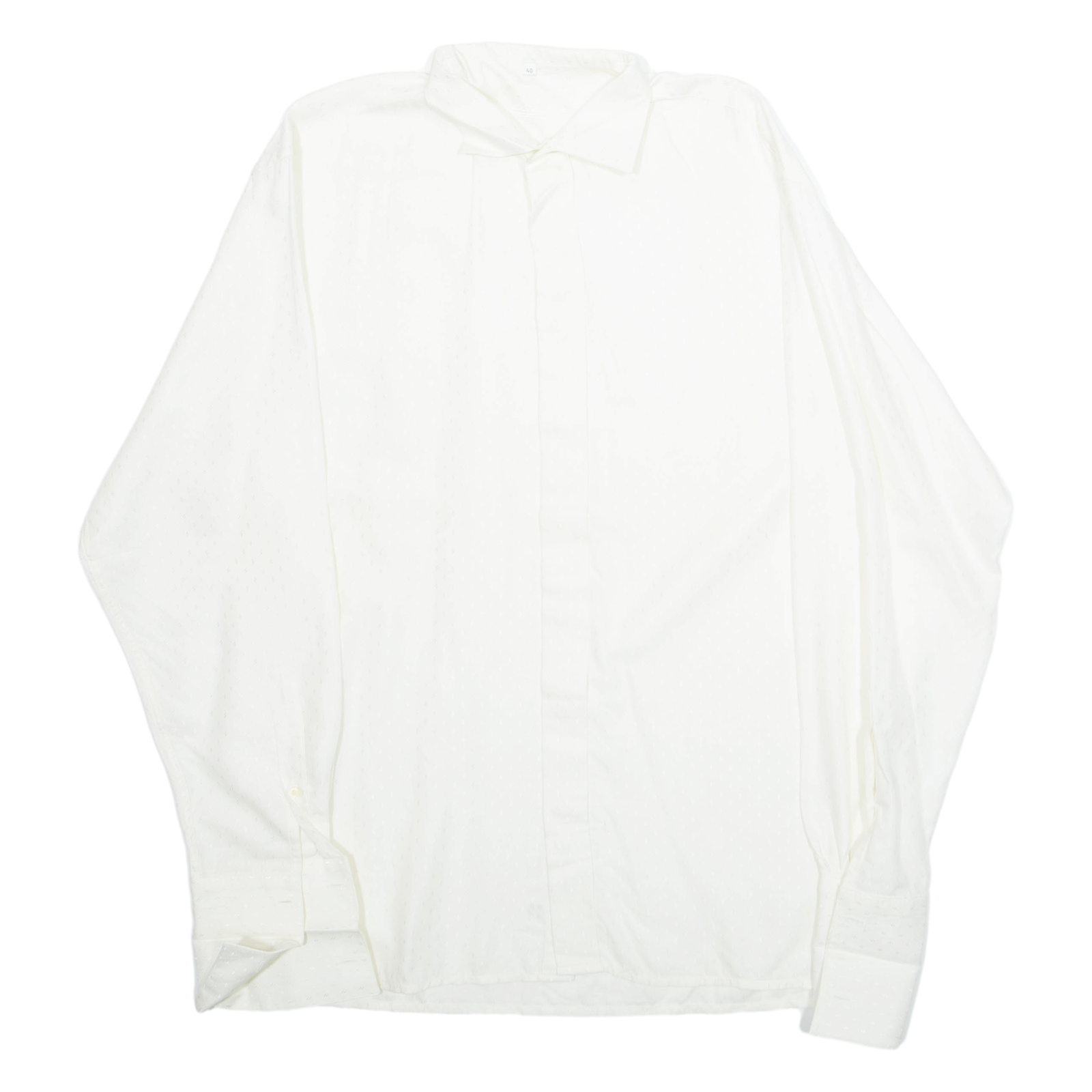 SACHS FESTIVAL Mens Formal Shirt White Crazy Pattern Long Sleeve M Refurbished - N/A refurbished available on Cerqular