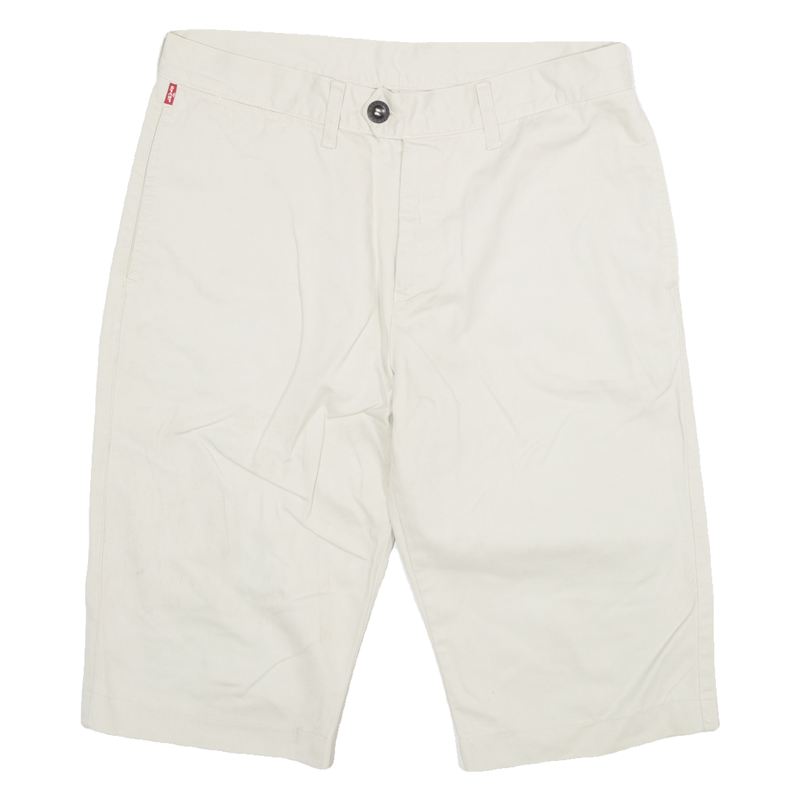 LEVI'S Womens Workwear Shorts Beige M W34 Refurbished - N/A refurbished available on Cerqular