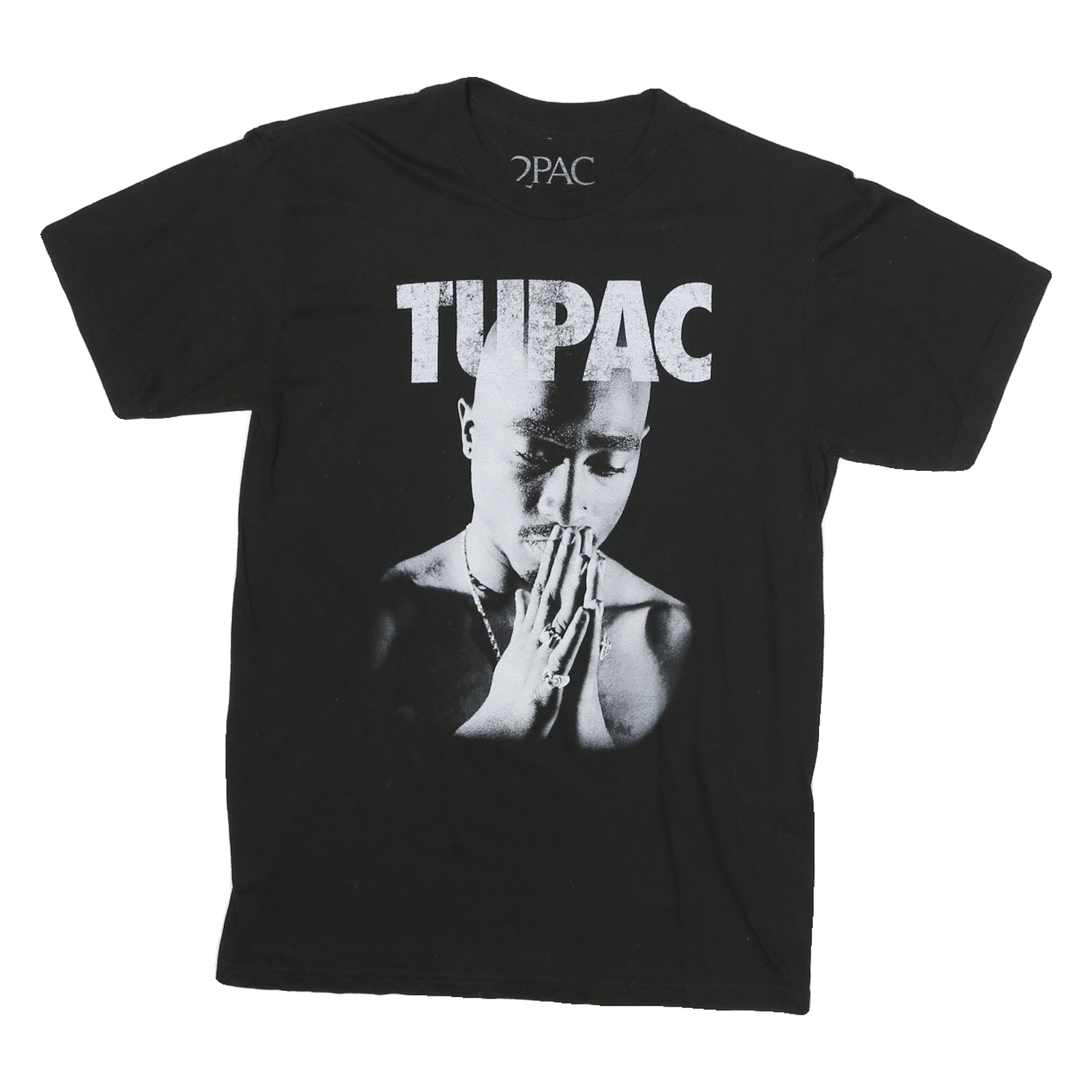 2PAC Mens Black Graphic T-Shirt S Short Sleeve Crew Neck Cotton Blend Refurbished - N/A refurbished available on Cerqular