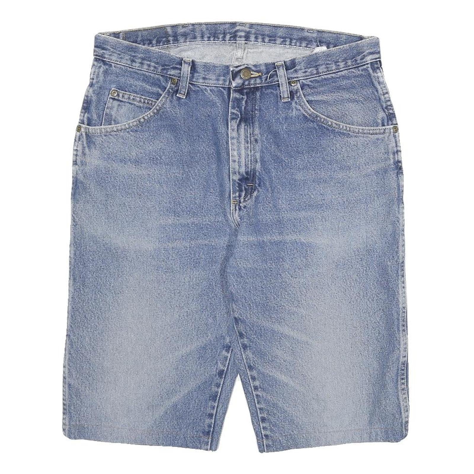 WRANGLER Mens Denim Blue Casual Shorts L W32 Classic Fit Cotton Blend Refurbished - N/A refurbished available on Cerqular