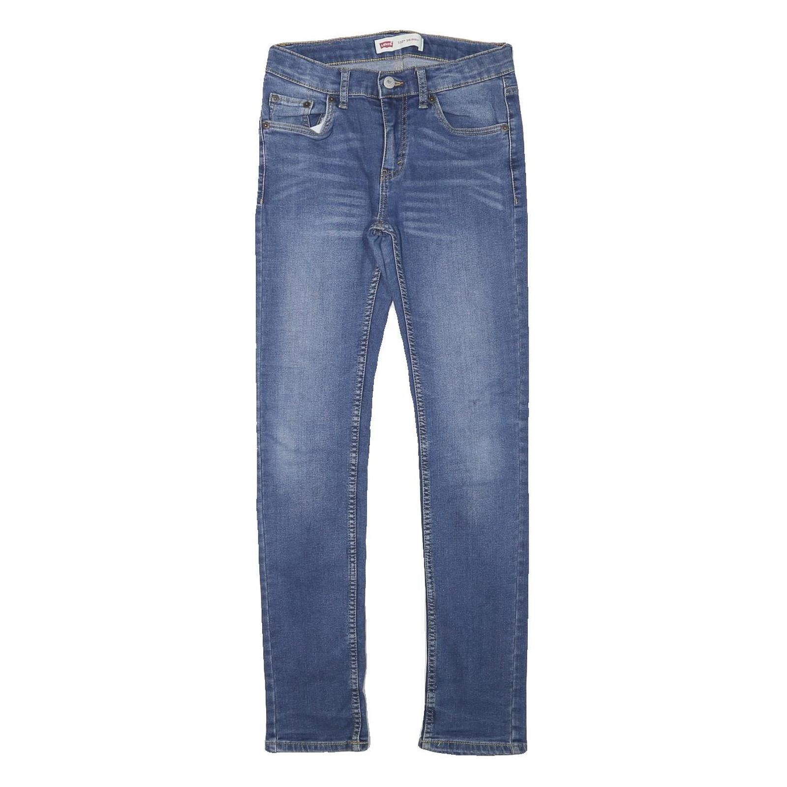 LEVI'S Mens Jeans Blue Slim Skinny Denim Medium W26 L29 Zip Cotton Blend Refurbished - N/A refurbished available on Cerqular