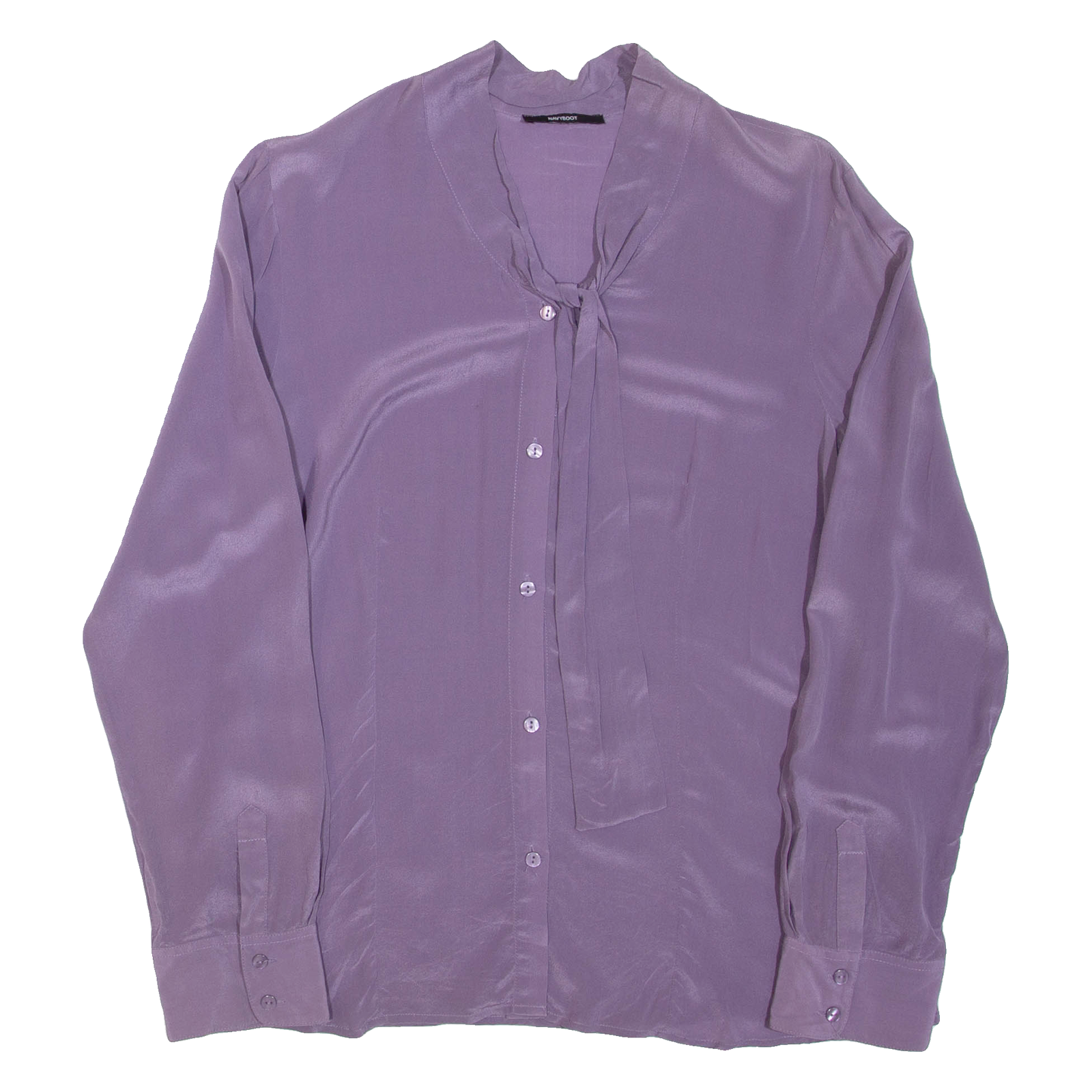 NAVYBOOT Womens Blouse Purple Long Sleeve L Refurbished - N/A refurbished available on Cerqular