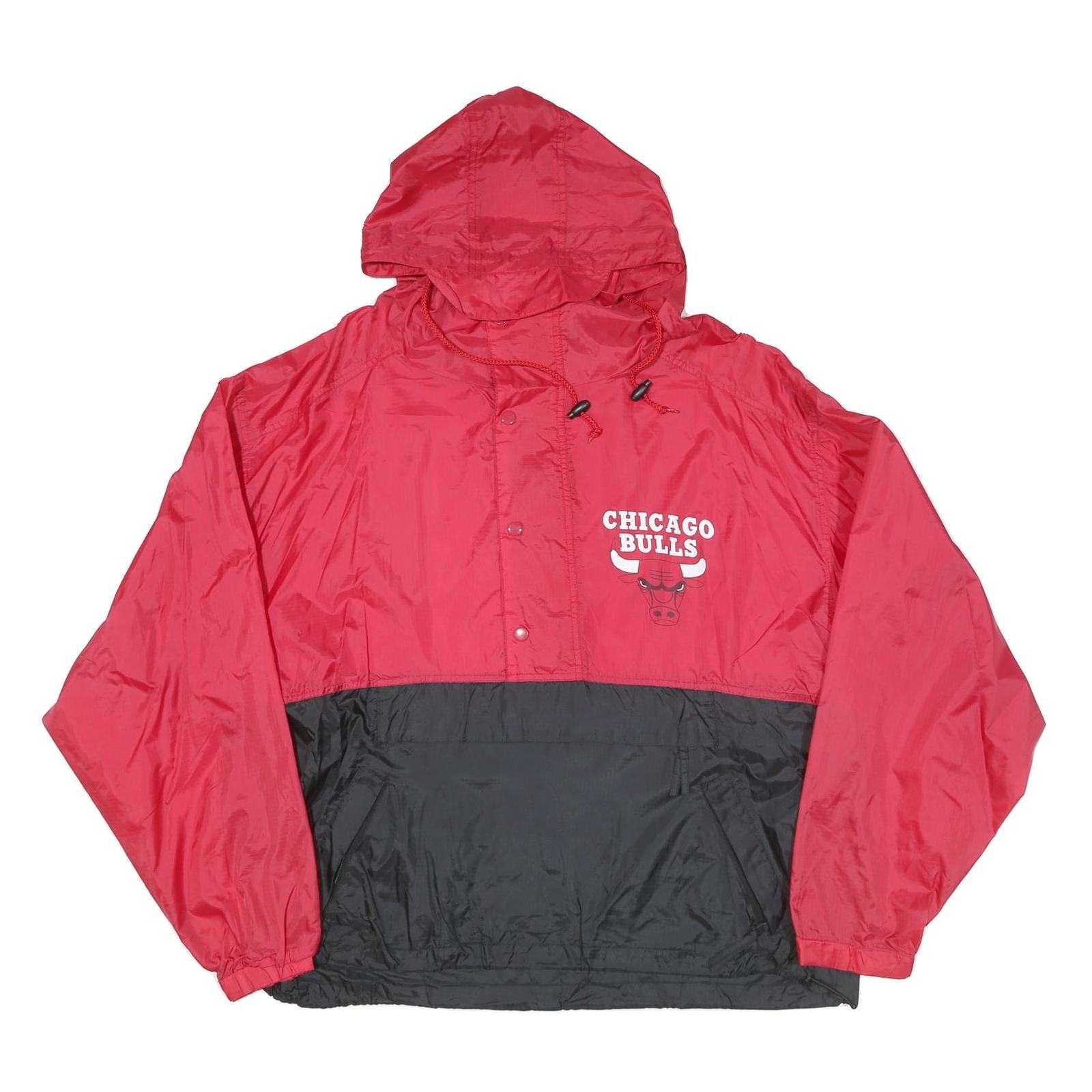 HARBOR MASTER Mens Red & Black Chicago Bulls Windbreaker Jacket XL Nylon Refurbished - N/A refurbished available on Cerqular