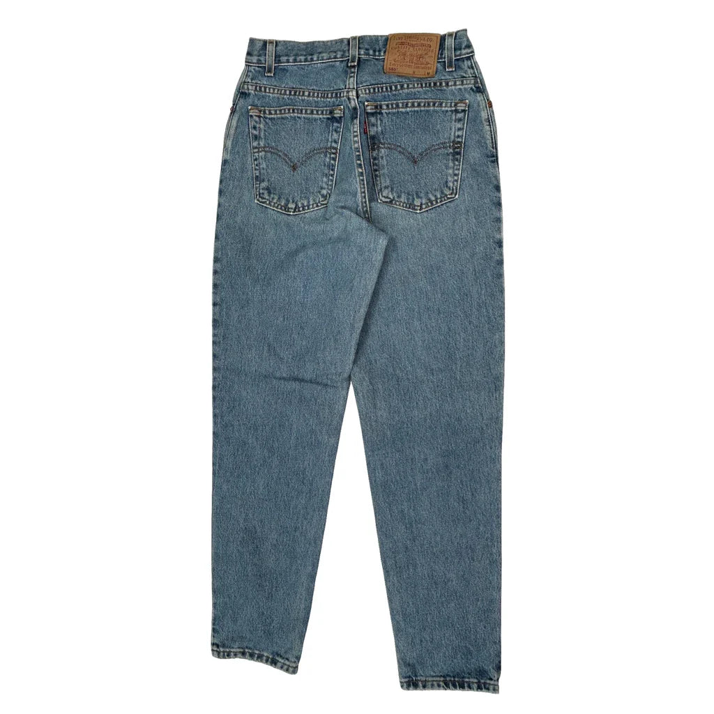 550 Levis Jeans - 28W UK 8 Blue Denim Refurbished - Thrifted (note: this is a term often used to describe second- refurbished available on Cerqular