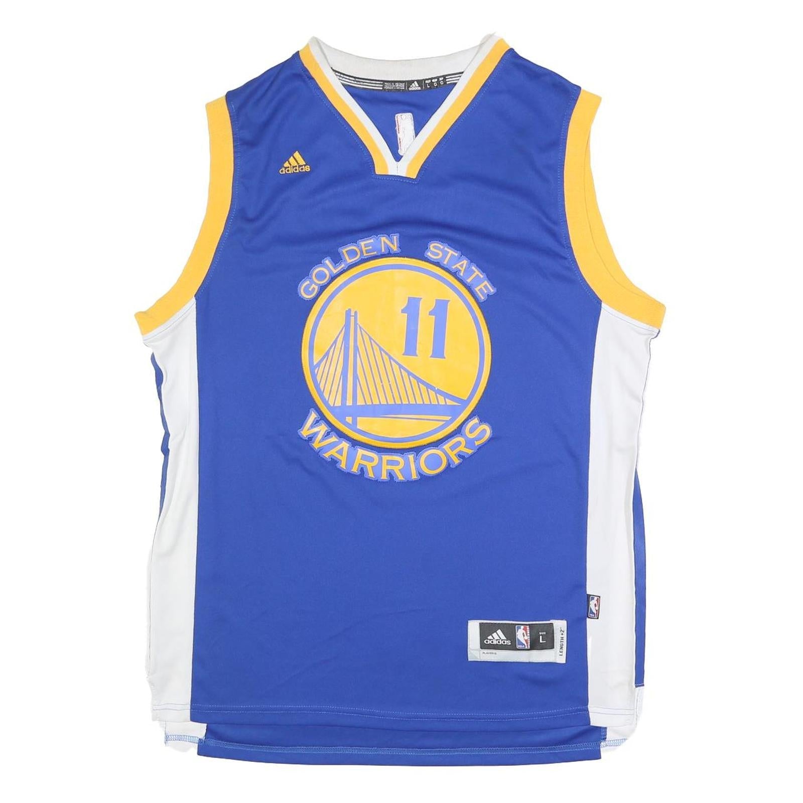 ADIDAS Mens Blue & Yellow Golden State Warriors Basketball Jersey L Sleeveless Refurbished - N/A refurbished available on Cerqular