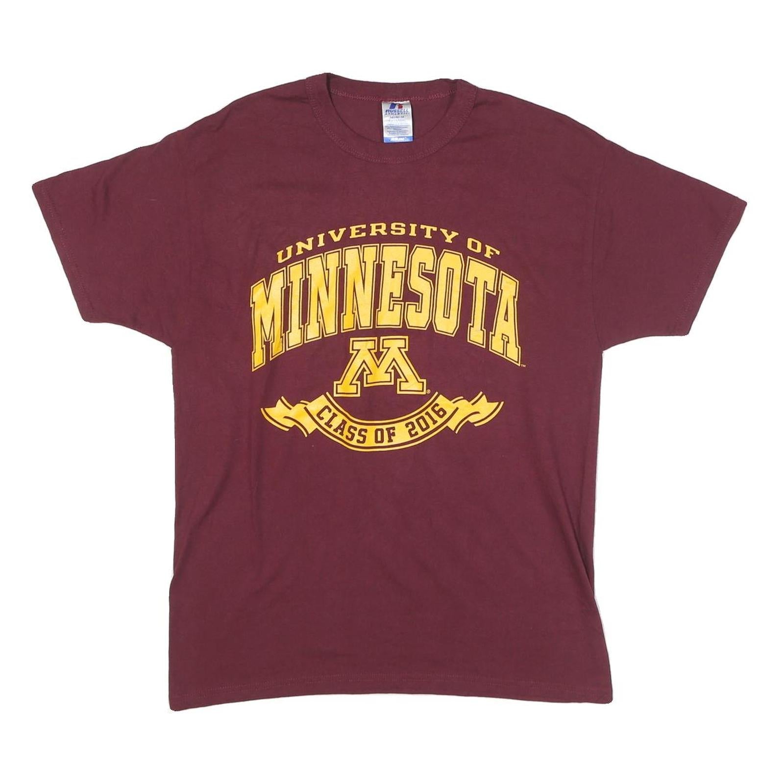 Buy RUSSELL ATHLETIC Mens Maroon University Of Minnesota Graphic T-Shirt M Short Refurbished - $16.89 RUSSELL ATHLETIC Mens Maroon University Of Minnesota Graphic T-Shirt M Short Refurbished - N/A refurbished available on Cerqular