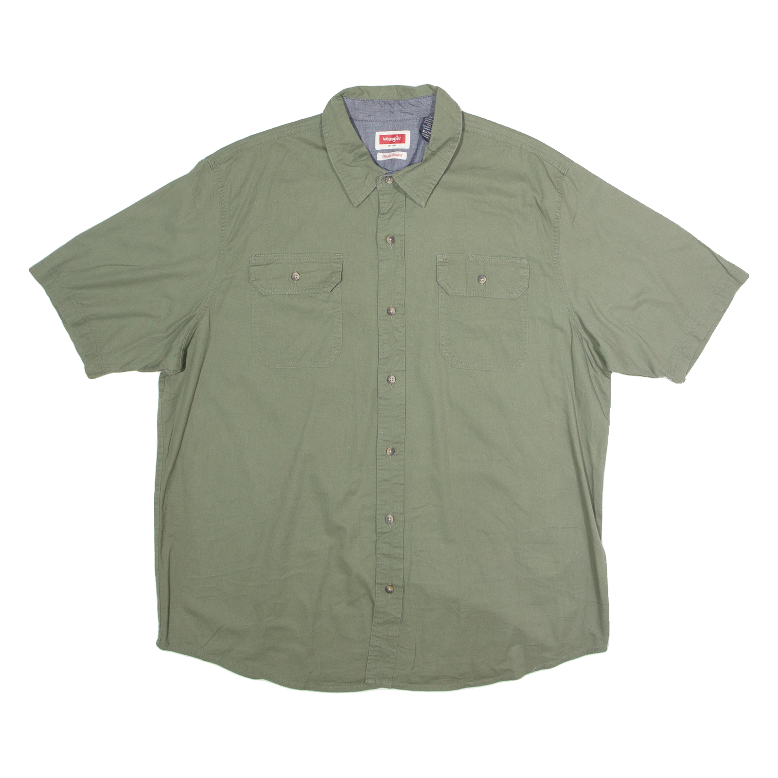 Buy WRANGLER Mens Plain Shirt Green 90s XL Refurbished - $28.59 WRANGLER Mens Plain Shirt Green 90s XL Refurbished - N/A refurbished available on Cerqular