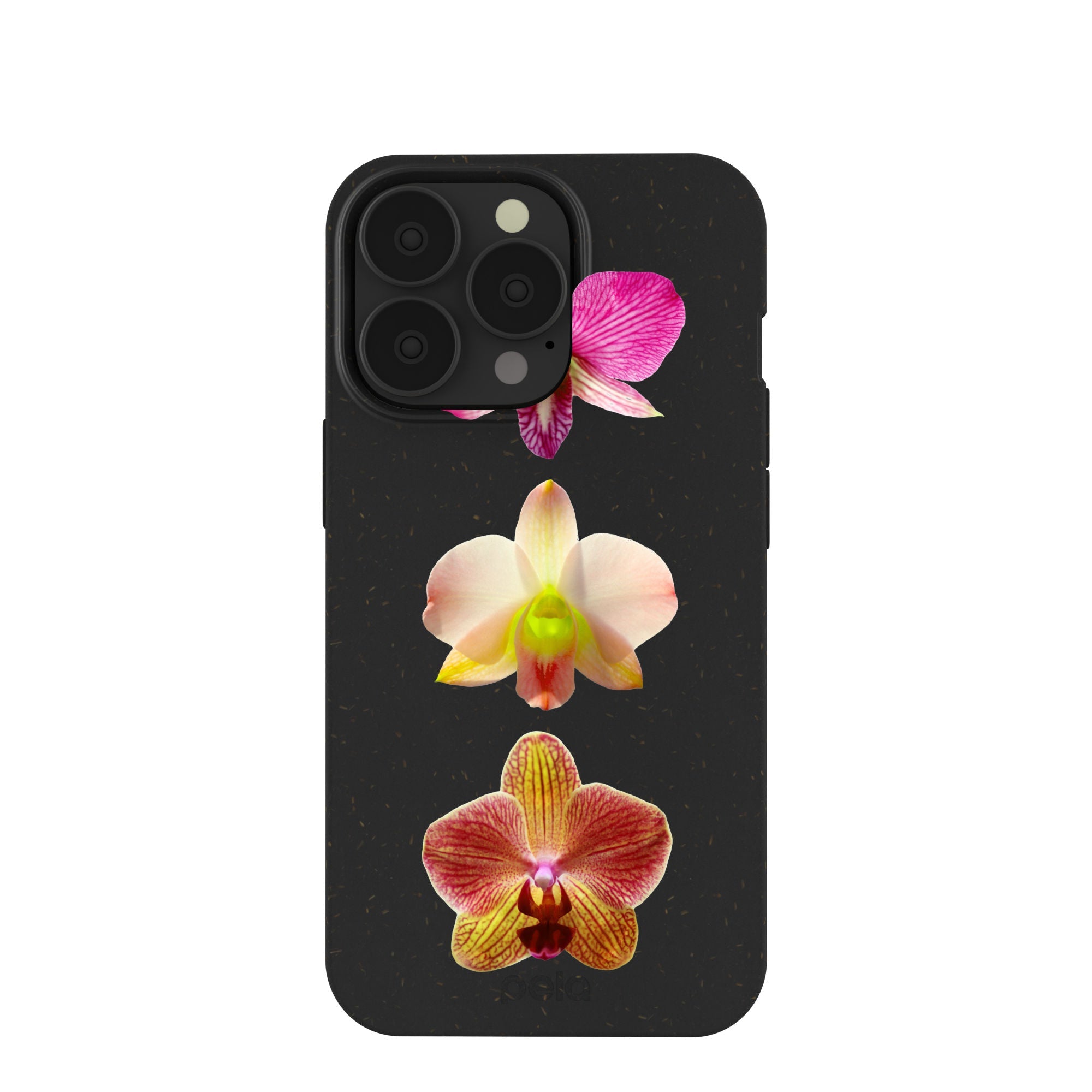 Black Orchids iPhone 13 Pro Case Refurbished - Pela Case refurbished available on Cerqular
