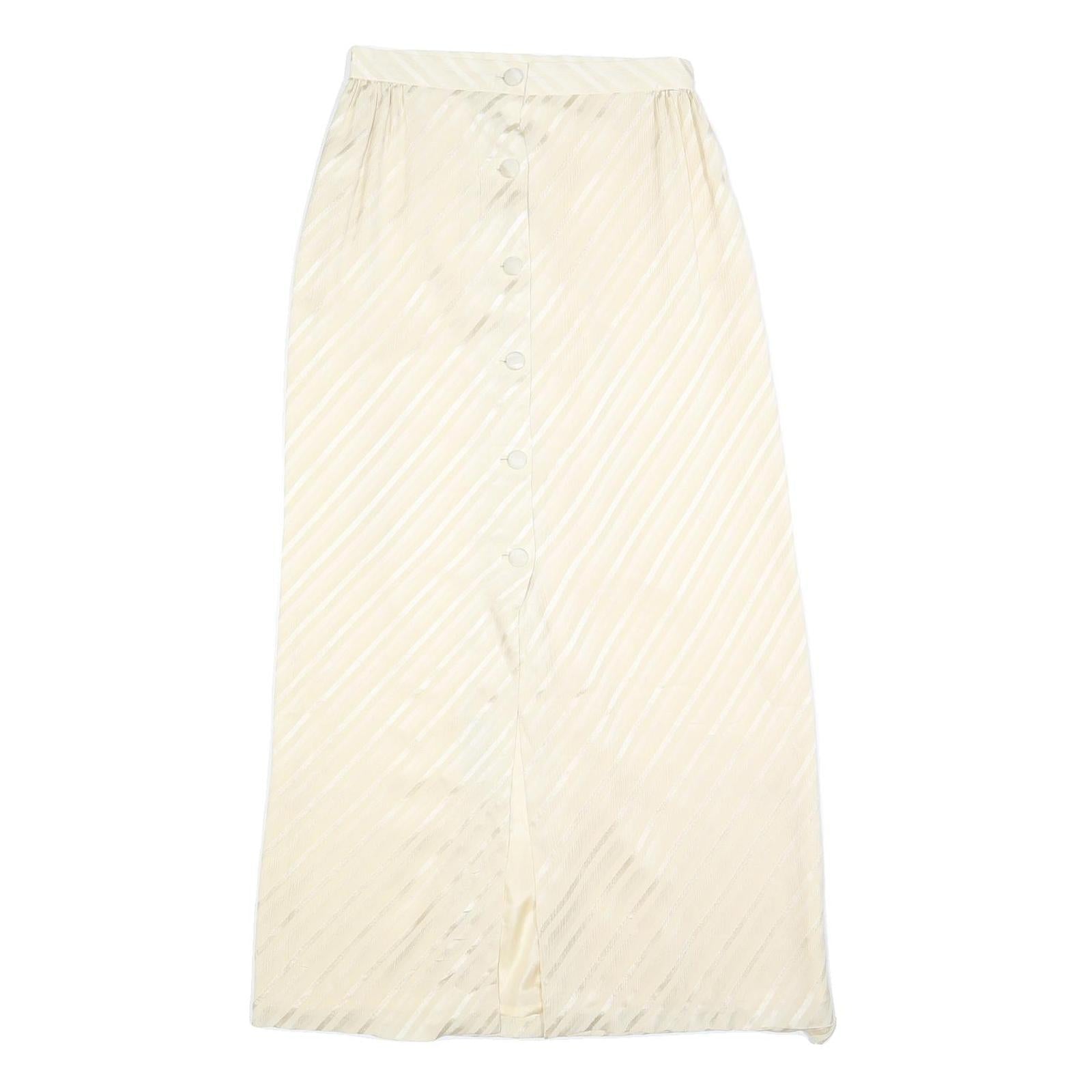 Buy Womens Cream Button Front Pleated Midi Woven Skirt S Elegant Lightweight Style Refurbished - $19.49 Womens Cream Button Front Pleated Midi Woven Skirt S Elegant Lightweight Style Refurbished - N/A refurbished available on Cerqular