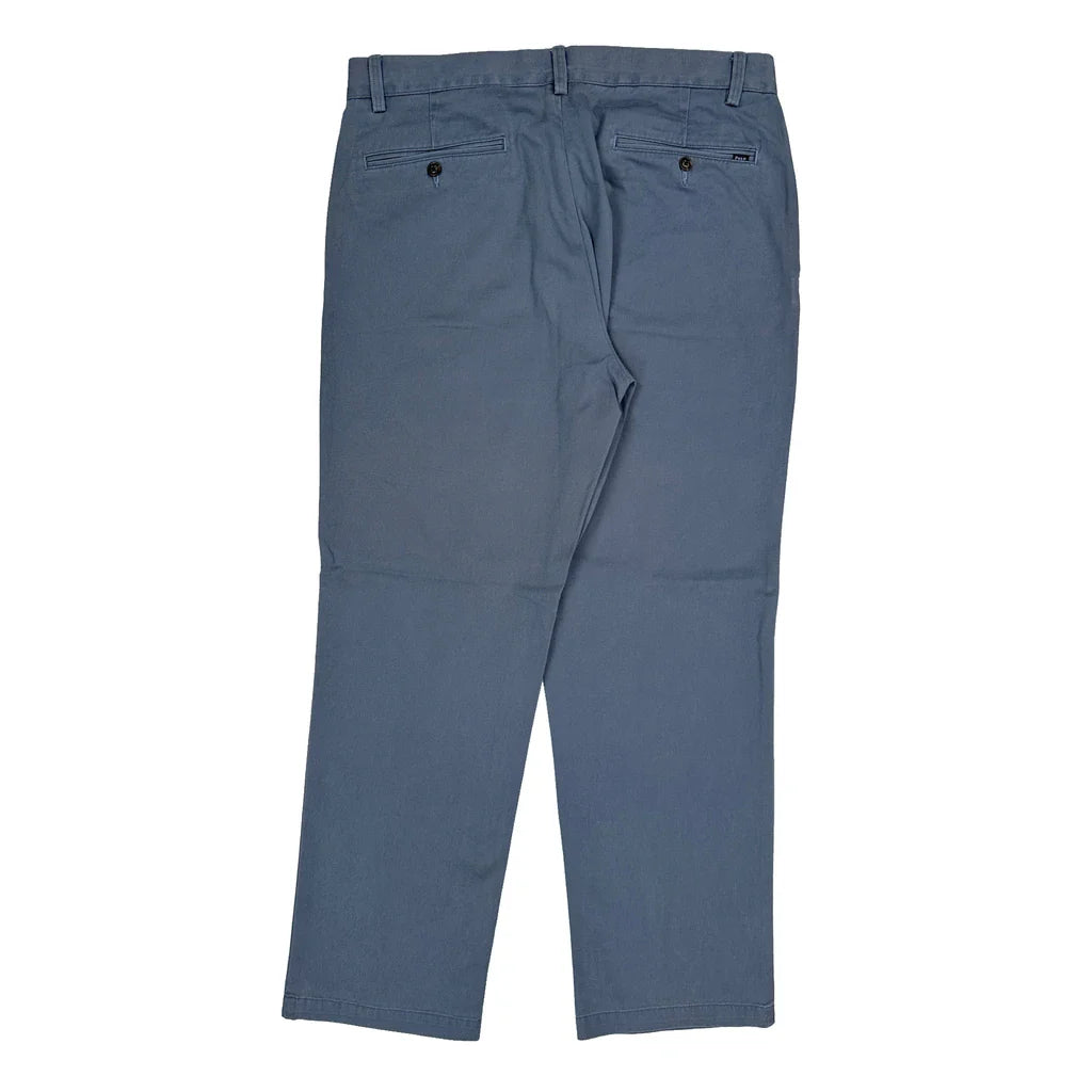Polo By Ralph Lauren Chinos - 34W 31L Blue Cotton Refurbished - Thrifted (note: this is a term often used to describe second- refurbished available on Cerqular