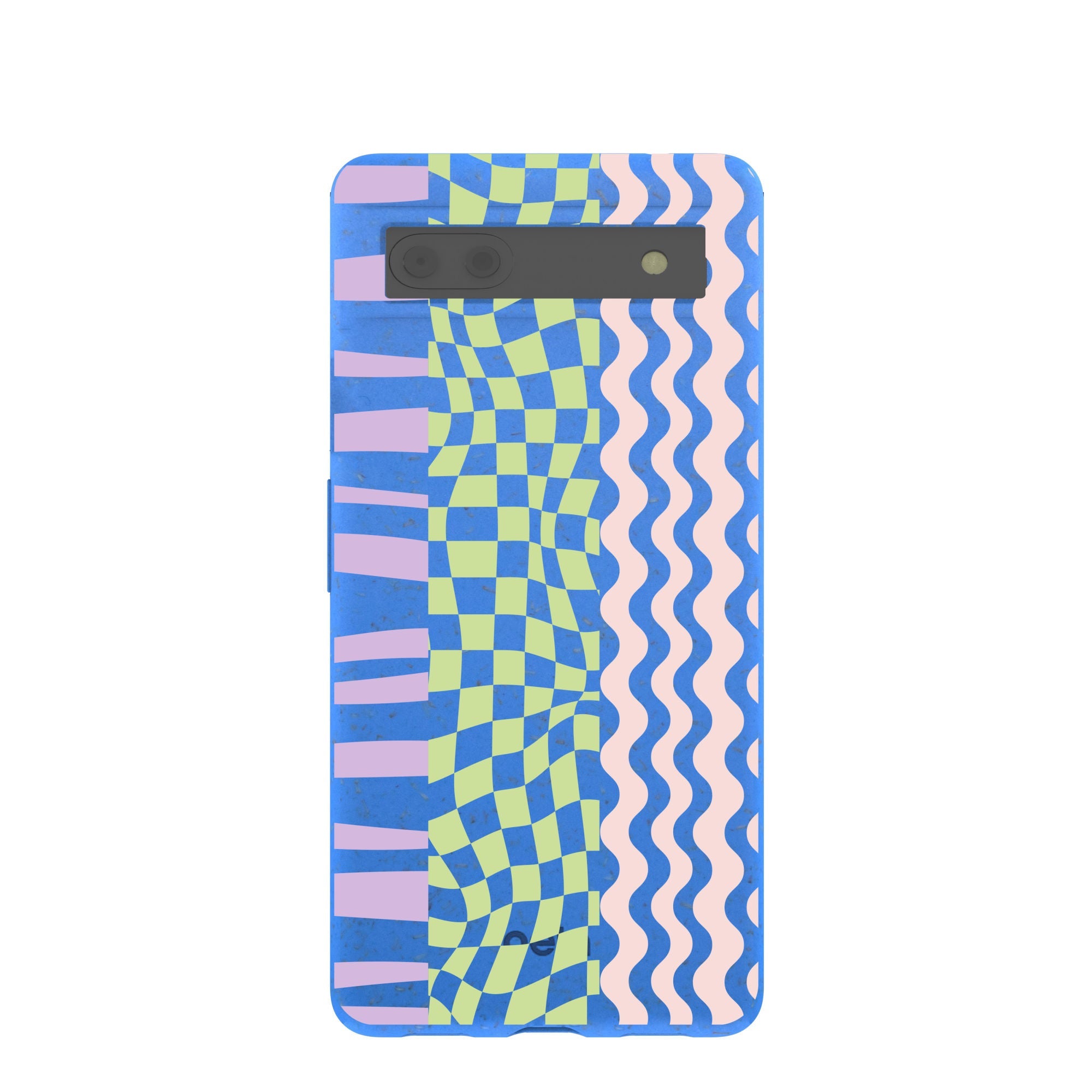 Electric Blue Mixed Up Google Pixel 6a Case Refurbished - Pela Case refurbished available on Cerqular