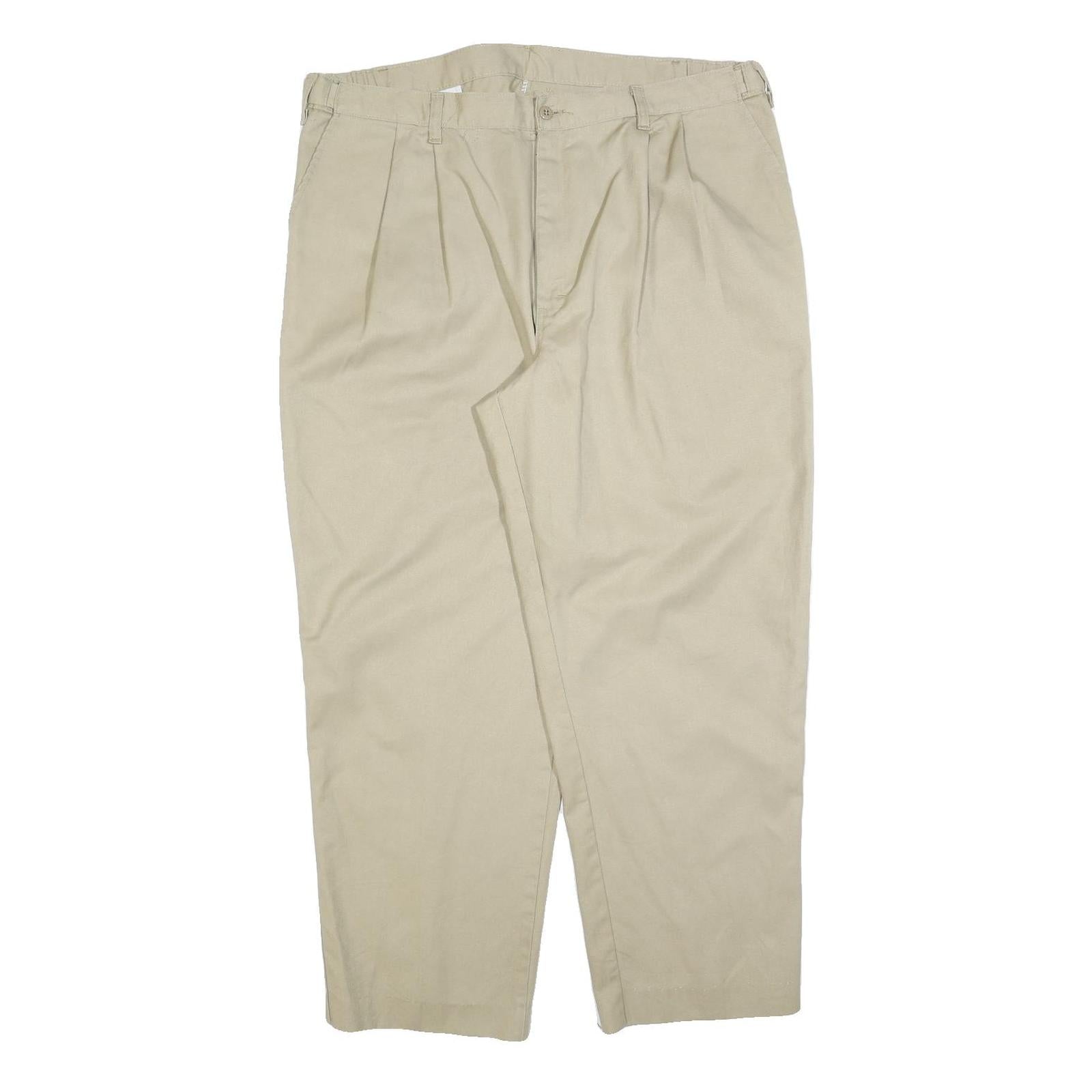 DICKIES Mens Cotton Blend Beige Relaxed Straight Trousers W38 L28 Casual Refurbished - N/A refurbished available on Cerqular