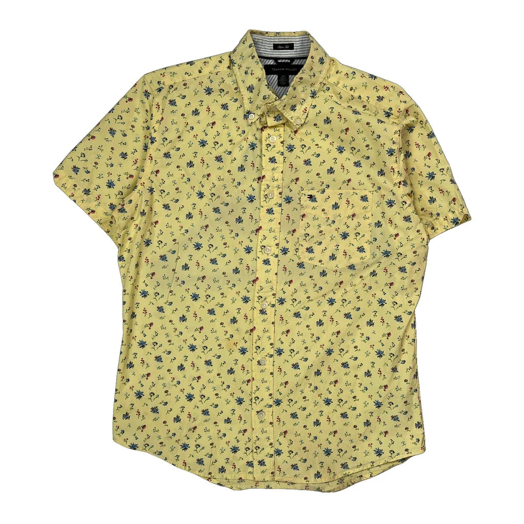 Buy Tommy Hilfiger Slim Fit Short Sleeve Shirt - Small Multicoloured Cotton Refurbished - $24.11 Tommy Hilfiger Slim Fit Short Sleeve Shirt - Small Multicoloured Cotton Refurbished - Thrifted (note: this is a term often used to describe second- refurbished available on Cerqular