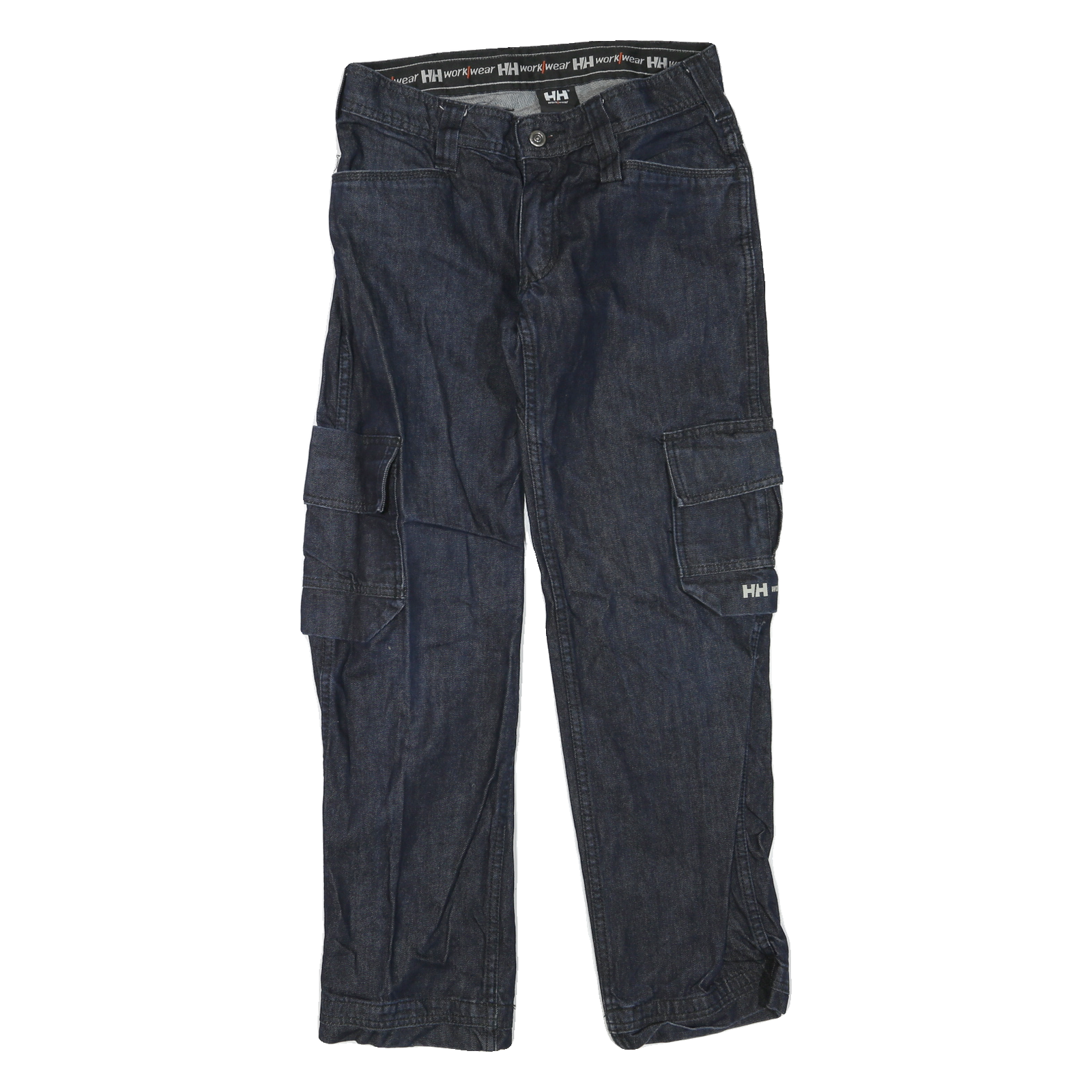 HELLY HANSEN Mens Regular Fit Blue Denim Cargo Jeans W30 L30 Workwear Refurbished - N/A refurbished available on Cerqular