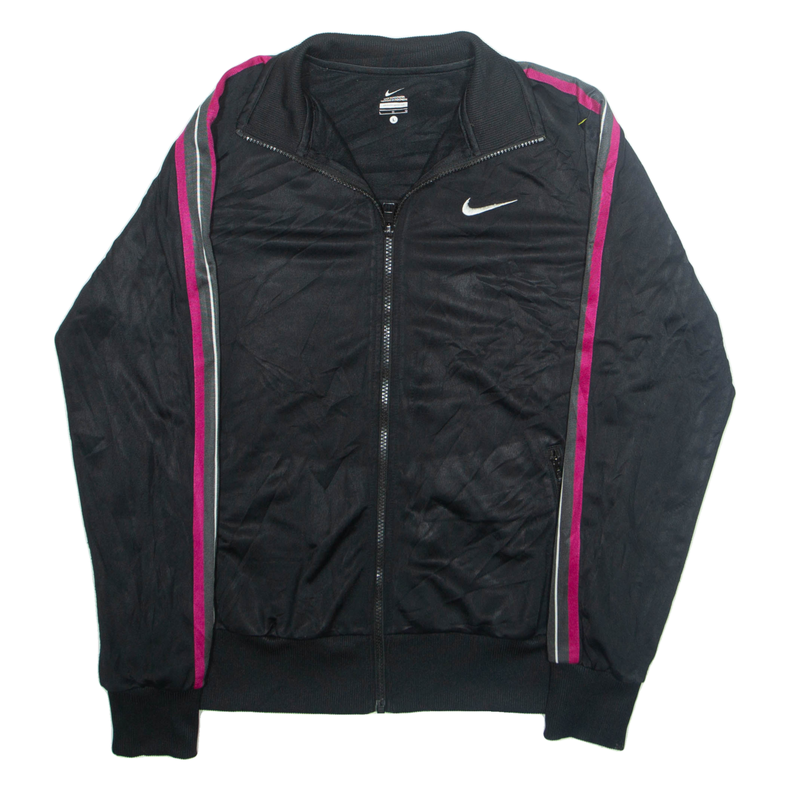 NIKE Womens Track Jacket Black L Refurbished - N/A refurbished available on Cerqular