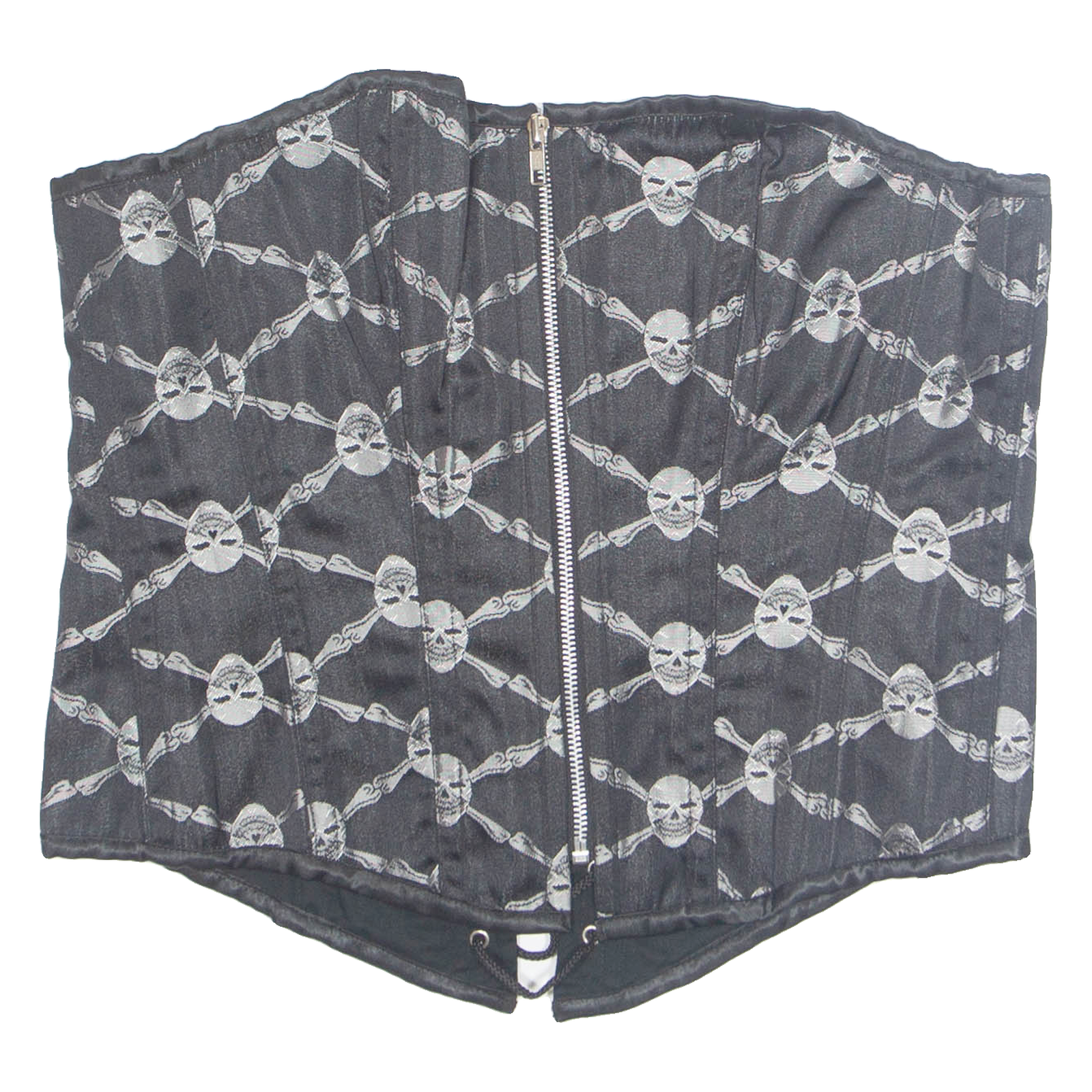 Skull And Bones Womens Printed Corset Black Crazy Pattern XL Refurbished - N/A refurbished available on Cerqular