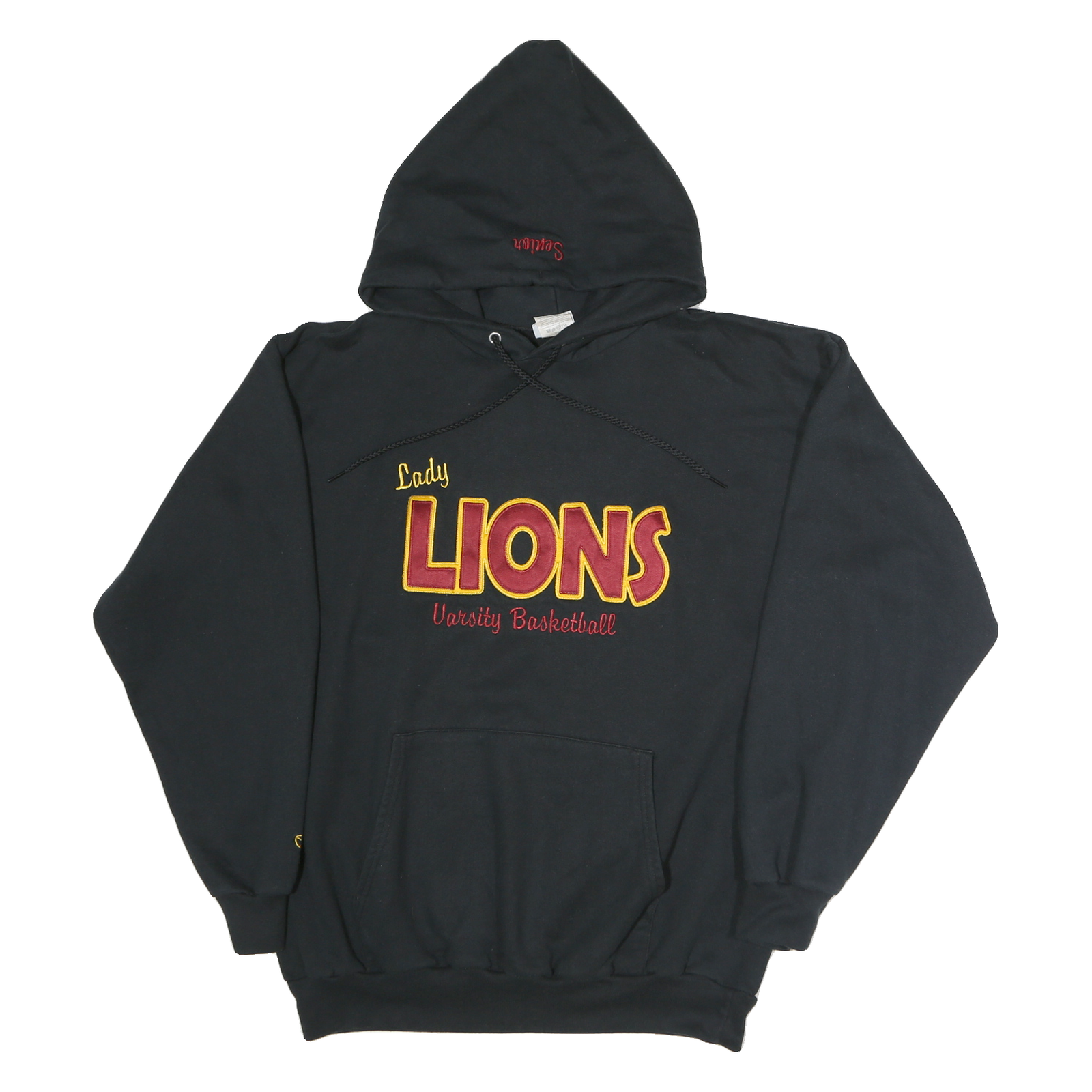 PORT & COMPANY Mens Black Lady Lions Varsity Basketball Hoodie L Cotton Pullover Refurbished - N/A refurbished available on Cerqular