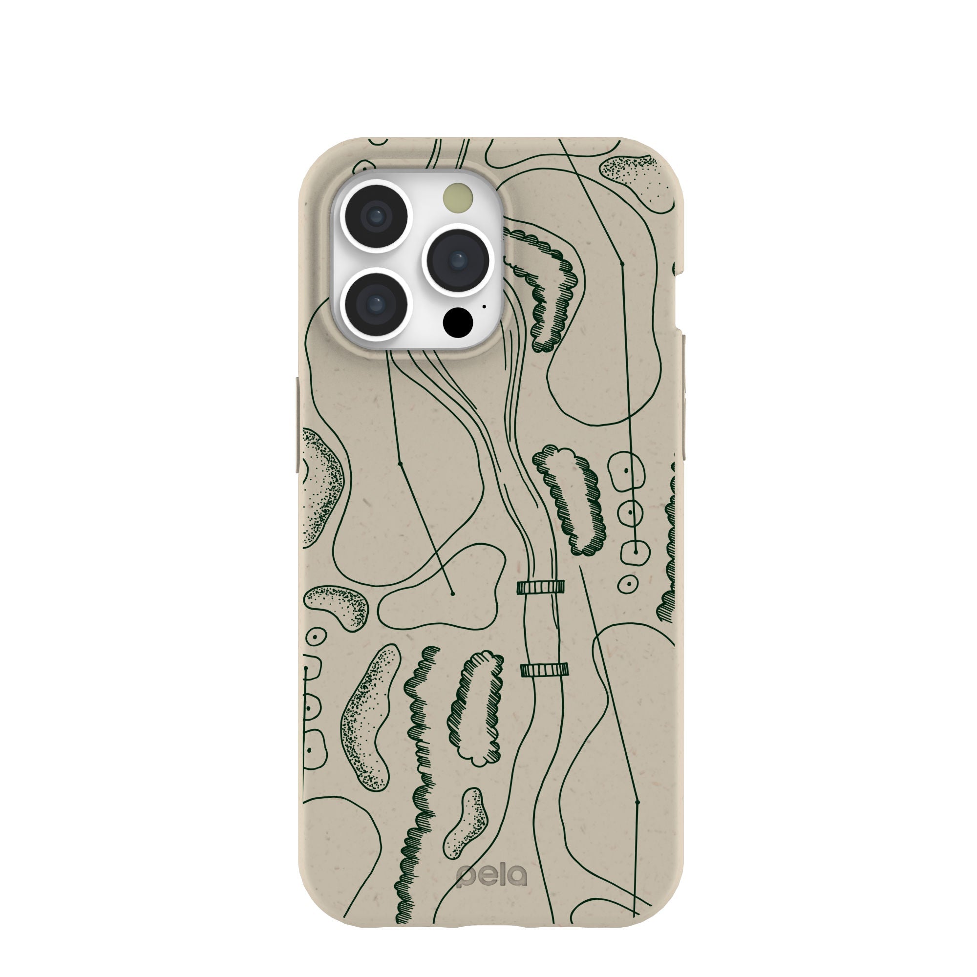 London Fog Golf Course iPhone 15 Pro Max Case Refurbished - Pela Case refurbished available on Cerqular