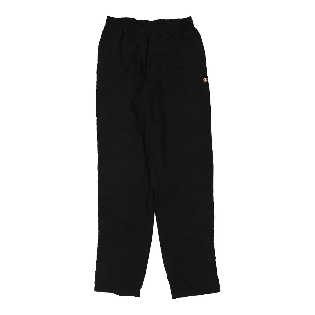 Champion Tracksuit - Medium Black Polyester Refurbished - Thrifted (note: this is a term often used to describe second- refurbished available on Cerqular