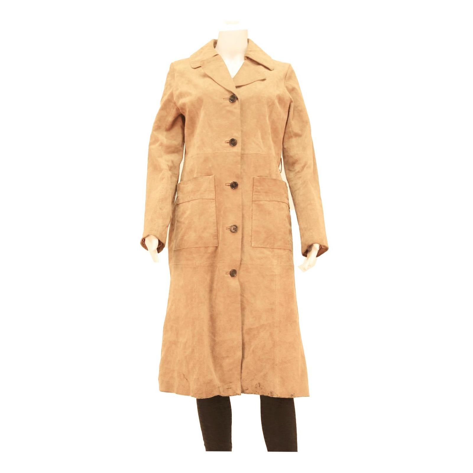 Buy STRADIVARIUS Womens Beige Leather Button Jacket S Soft Fabric Pockets Long Refurbished - $46.79 STRADIVARIUS Womens Beige Leather Button Jacket S Soft Fabric Pockets Long Refurbished - N/A refurbished available on Cerqular
