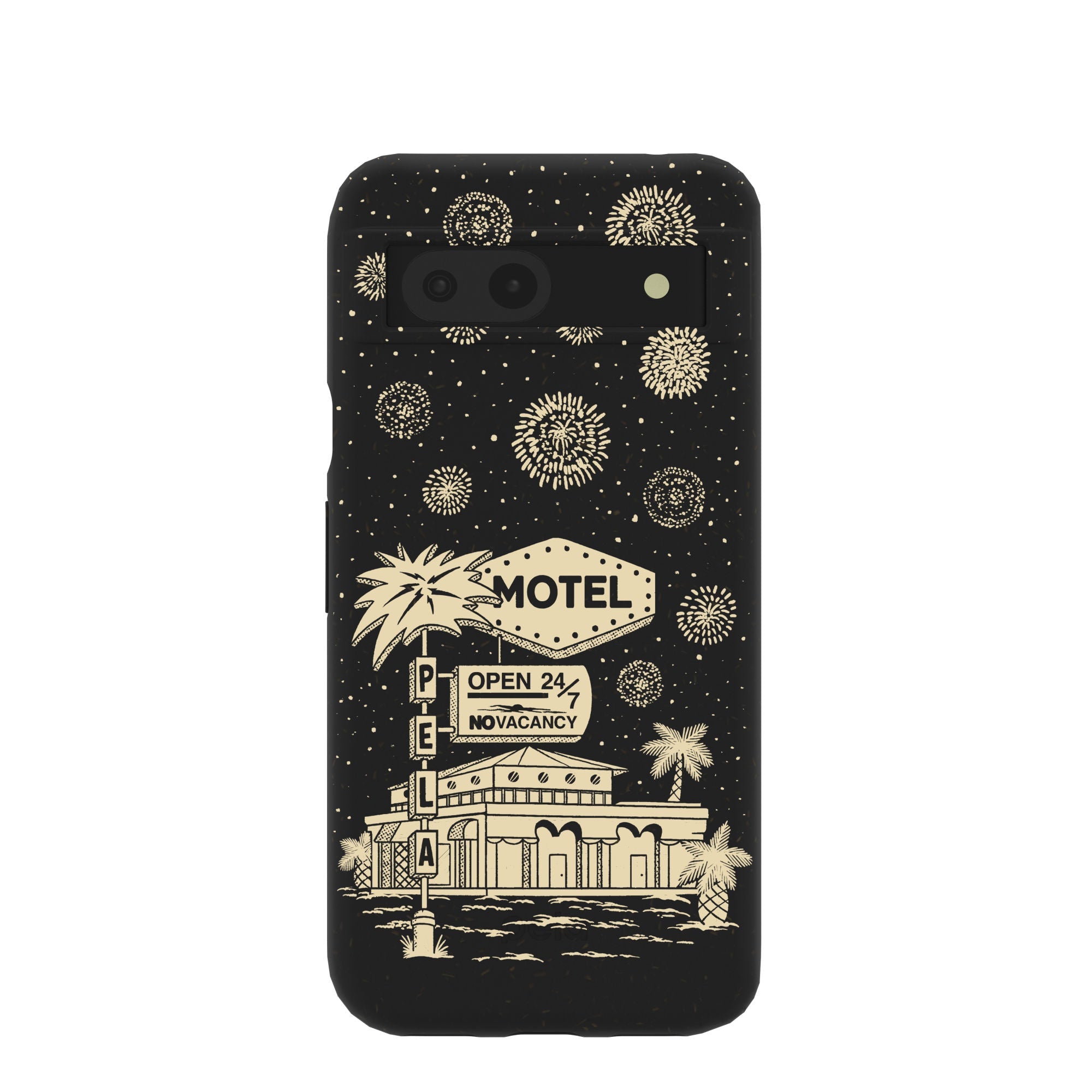 Black Motel Pela Google Pixel 8a Case Refurbished - Pela Case refurbished available on Cerqular