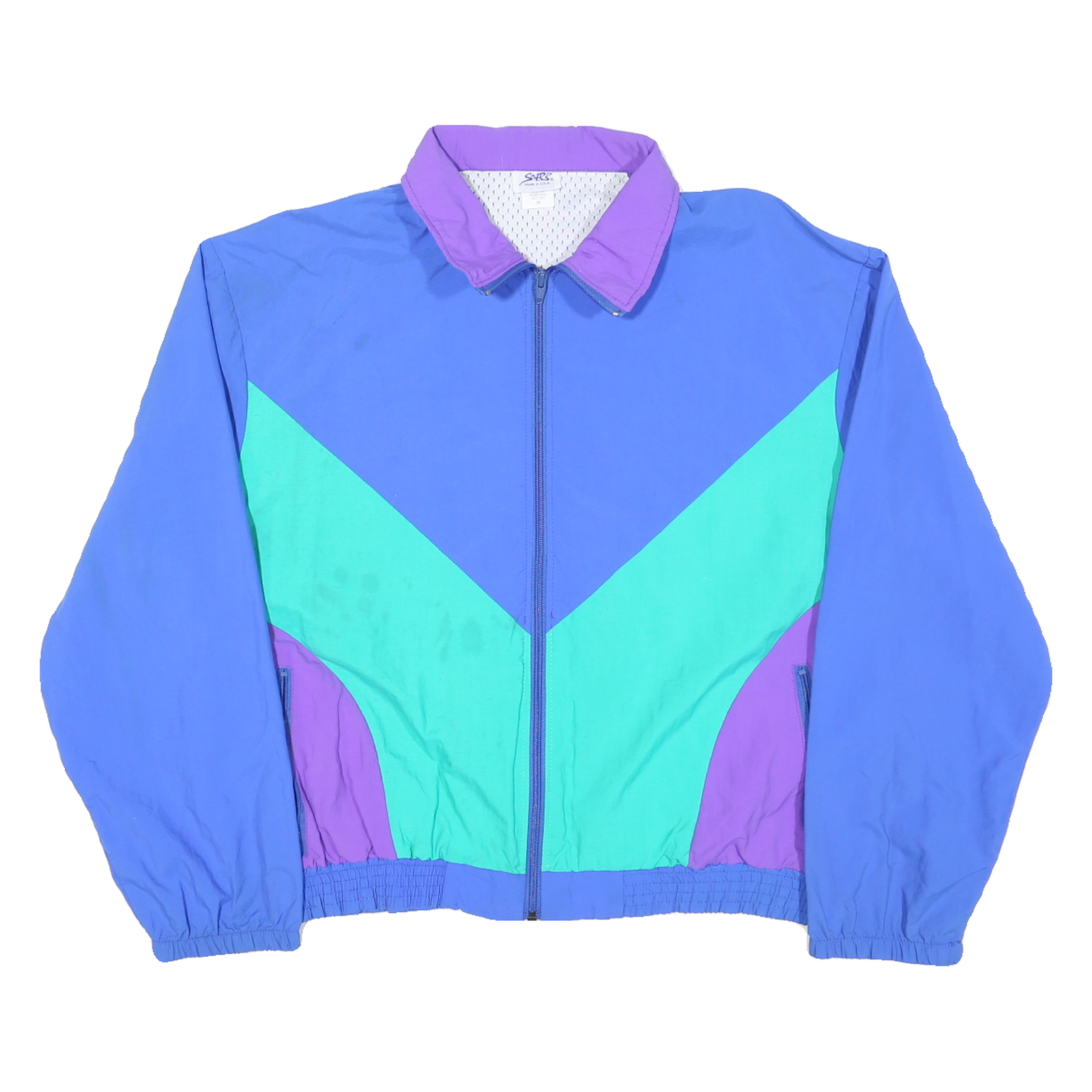 Buy SOARKS Womens Blue & Purple Nylon Zip Jacket M Retro Colourblock Outdoor Refurbished - $37.69 SOARKS Womens Blue & Purple Nylon Zip Jacket M Retro Colourblock Outdoor Refurbished - N/A refurbished available on Cerqular