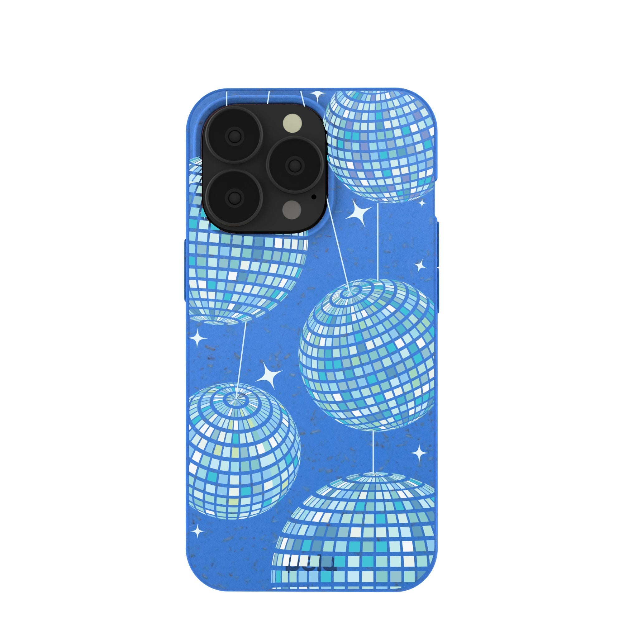 Electric Blue Blue Groove iPhone 13 Pro Case Refurbished - Pela Case refurbished available on Cerqular