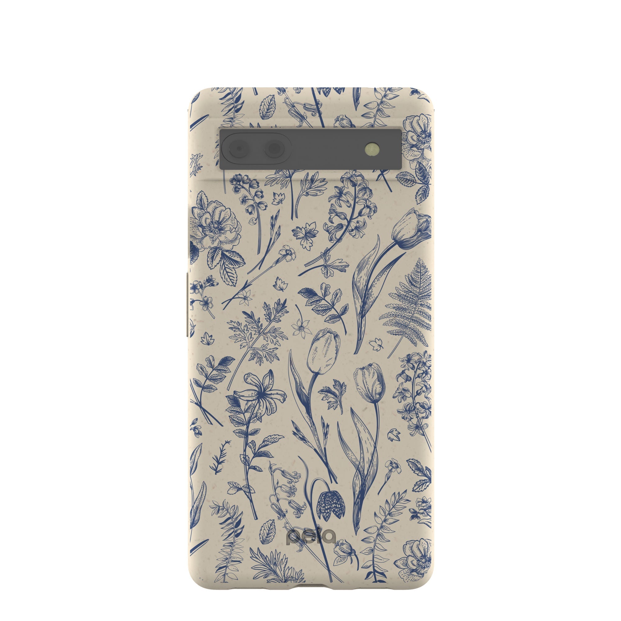 London Fog Indigo Bouquet Google Pixel 6a Case Refurbished - Pela Case refurbished available on Cerqular