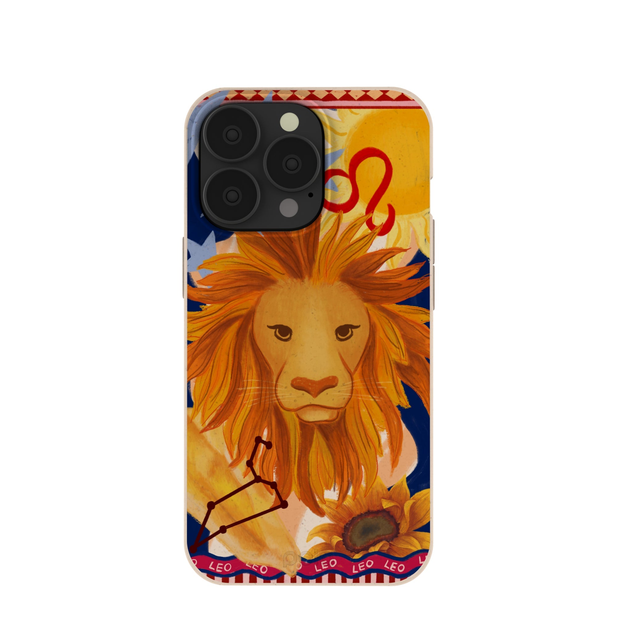 Seashell Leo Lion iPhone 13 Pro Case Refurbished - Pela Case refurbished available on Cerqular