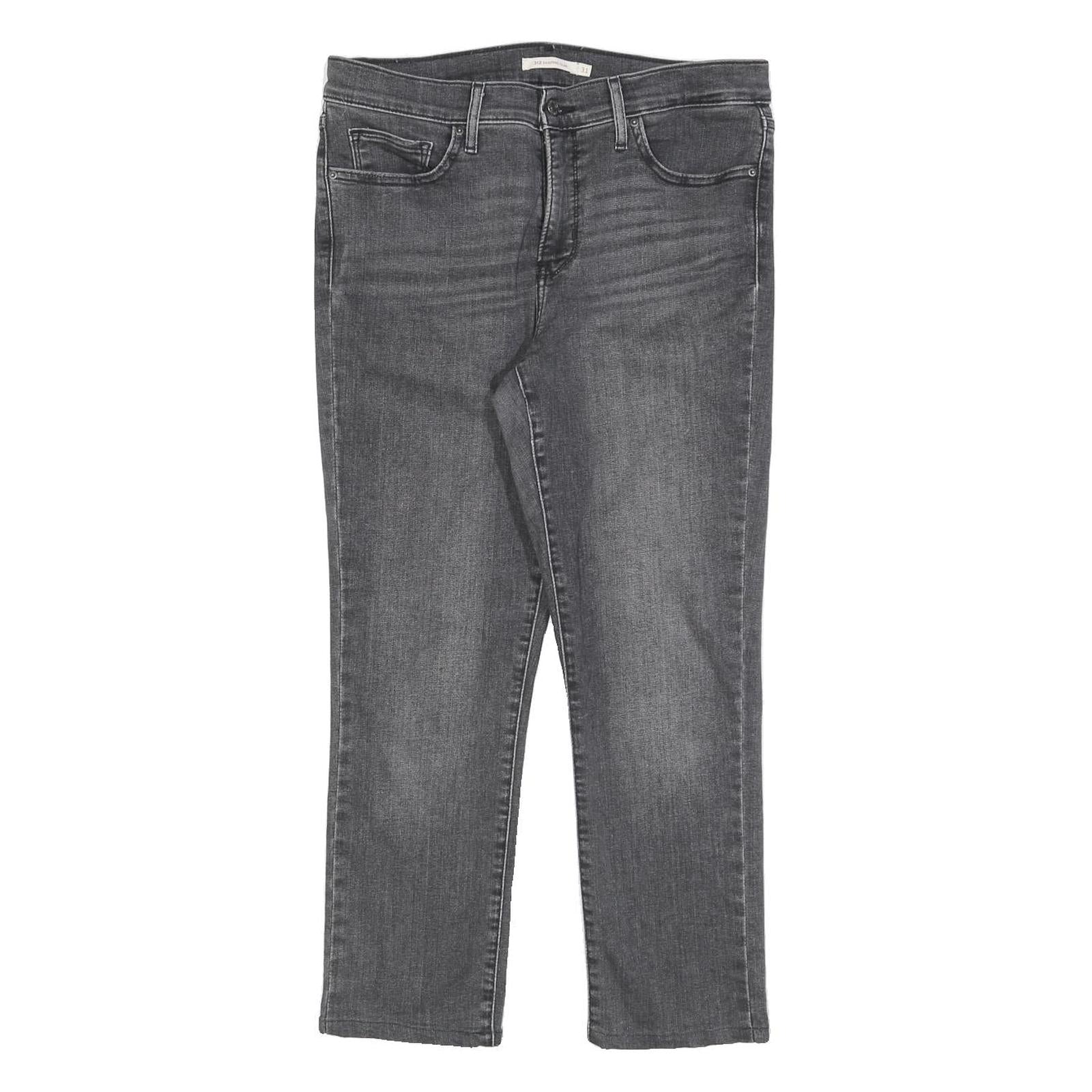 LEVI'S 312 Womens Slim Grey Denim Slim Jeans W31 L25 Stylish Cotton Blend Zip Refurbished - N/A refurbished available on Cerqular