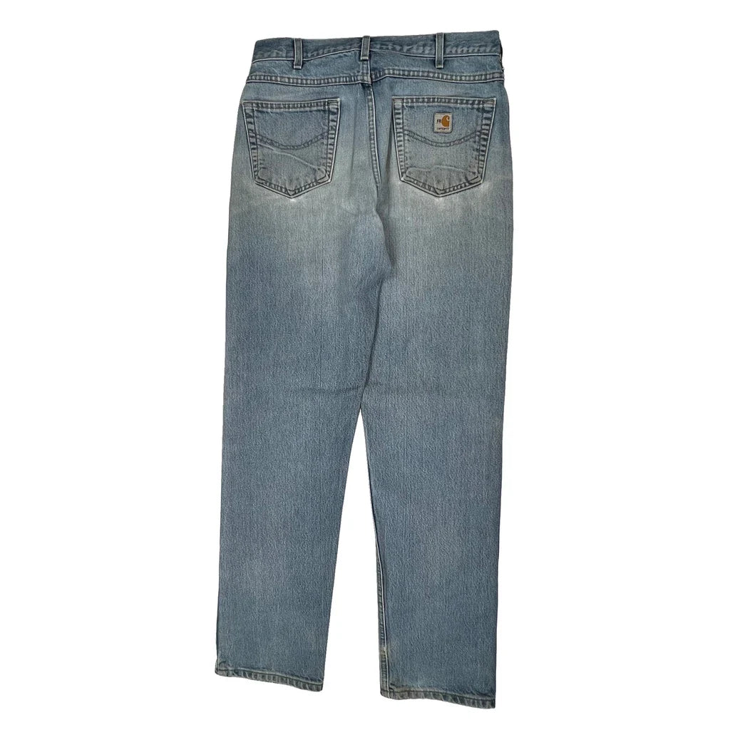 Buy Carhartt Jeans - 34W 36L Light Wash Cotton Refurbished - $64.31 Carhartt Jeans - 34W 36L Light Wash Cotton Refurbished - Thrifted (note: this is a term often used to describe second- refurbished available on Cerqular