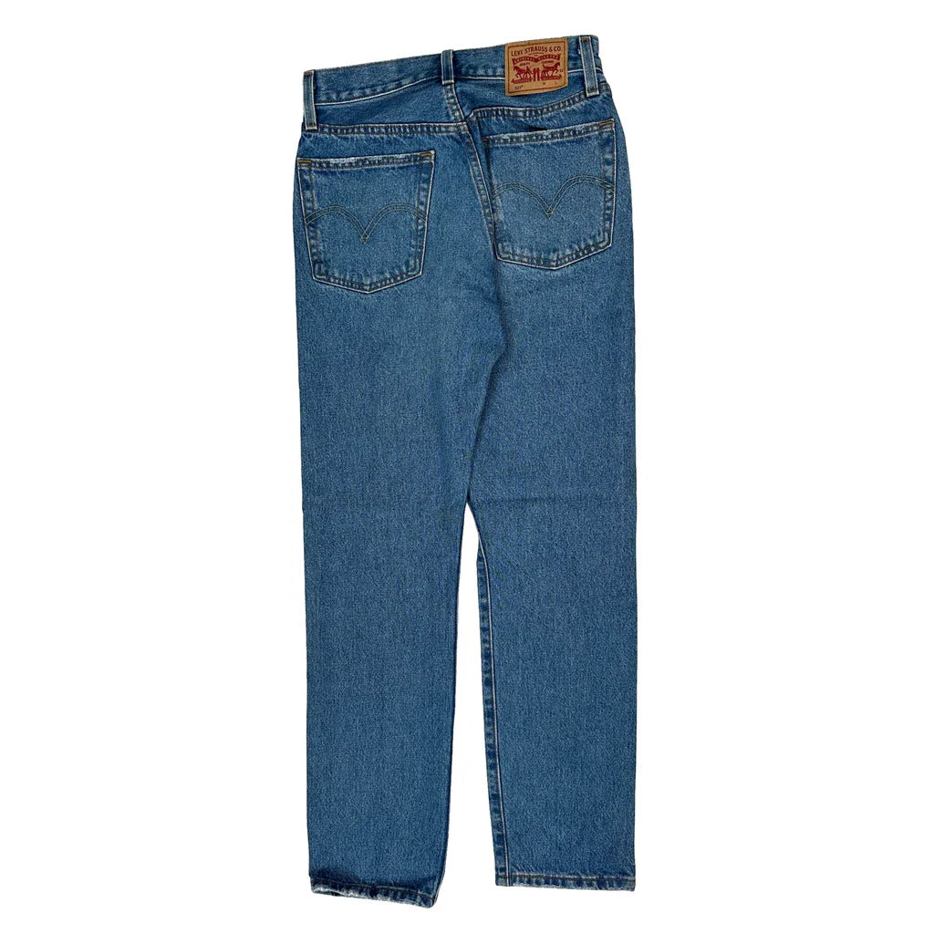 501 Levis Jeans - 26W 27L Blue Cotton Refurbished - Thrifted (note: this is a term often used to describe second- refurbished available on Cerqular
