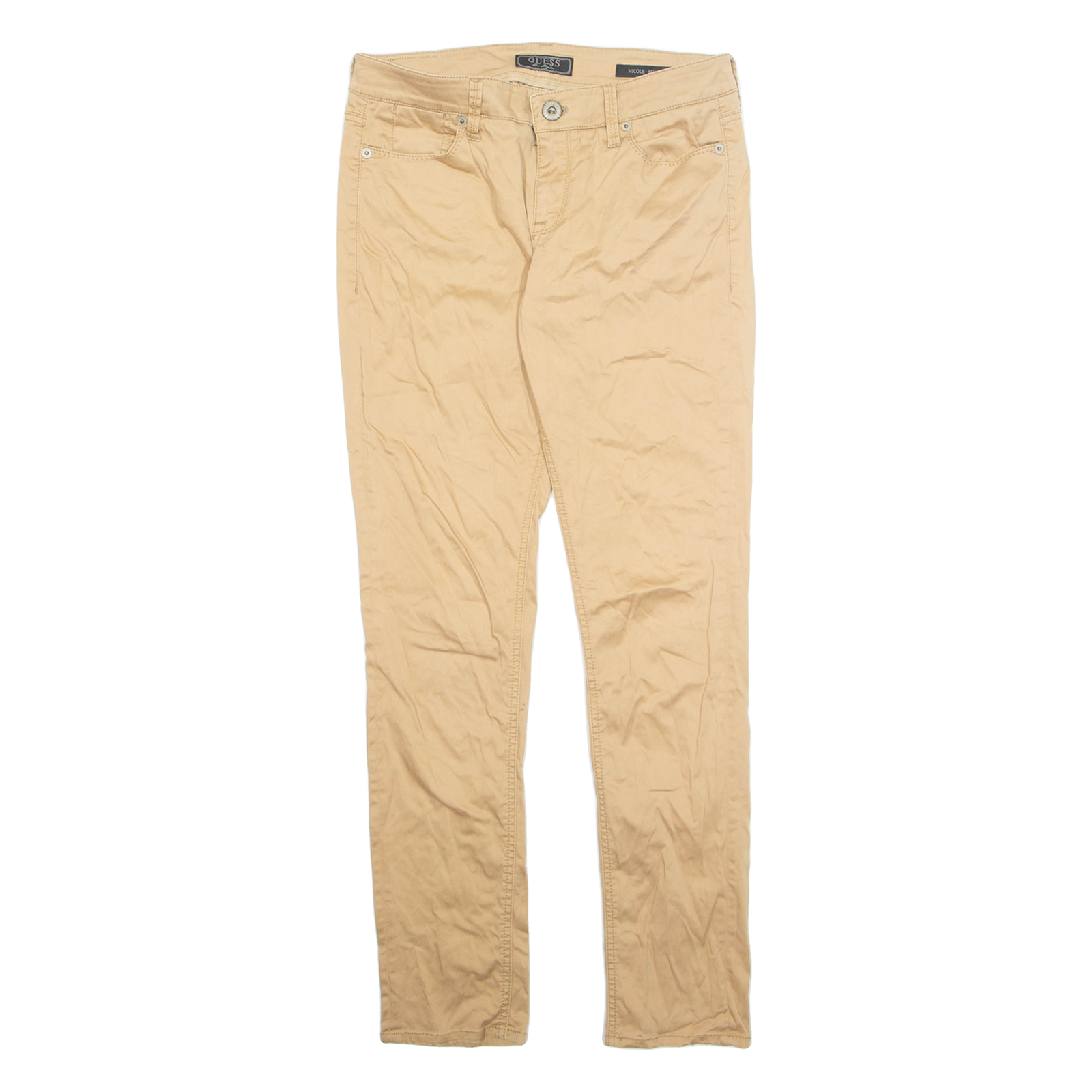 GUESS Womens Jeans Beige Regular Skinny W29 L31 Refurbished - N/A refurbished available on Cerqular