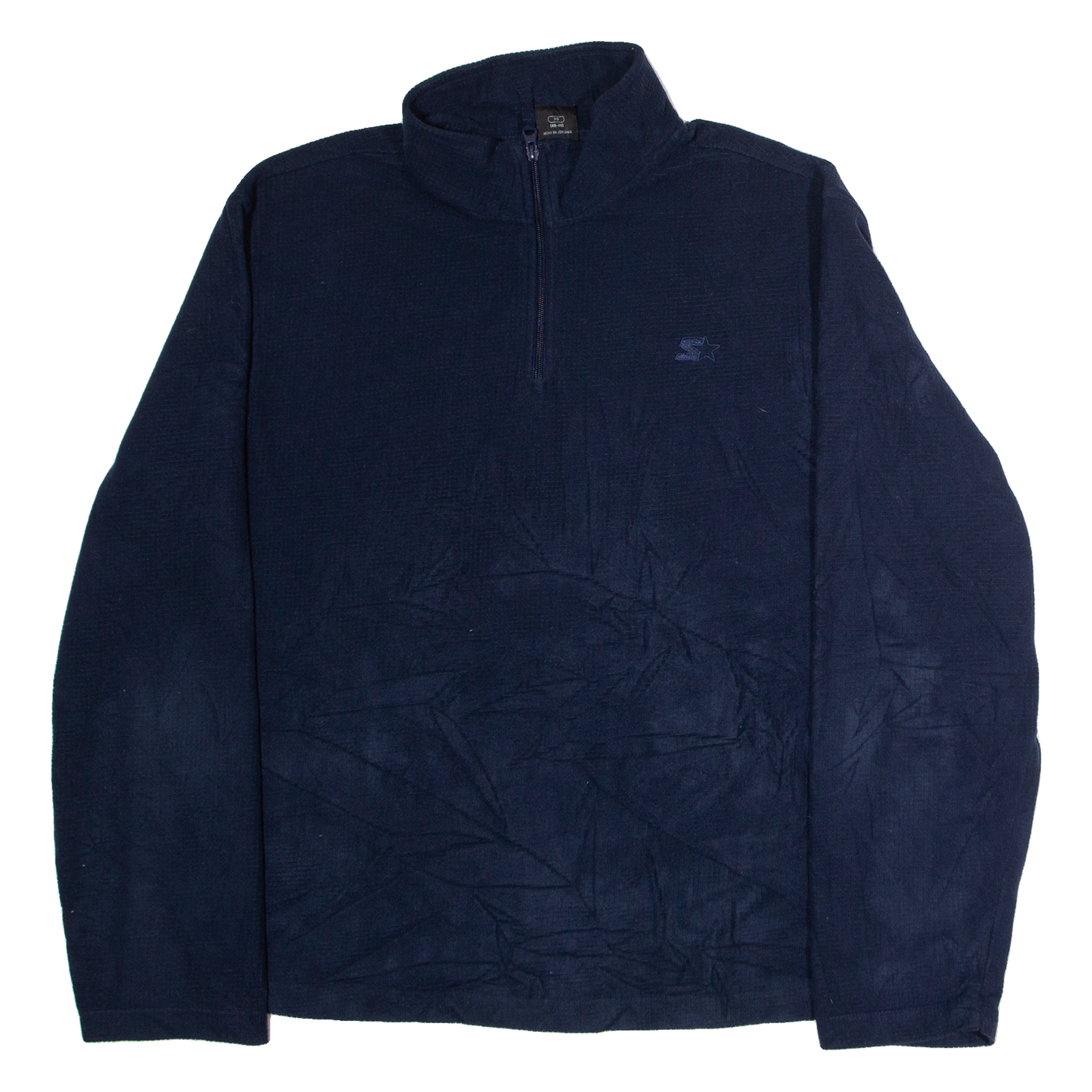 STARTER Mens Fleece Blue 1/4 Zip XL Refurbished - N/A refurbished available on Cerqular