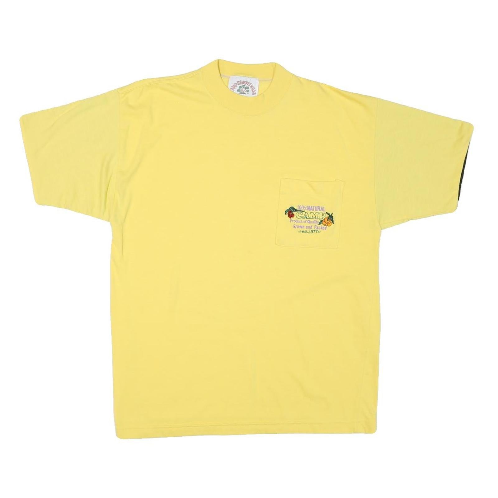 Buy CAMP BEVERLY HILLS Mens Yellow T-Shirt M Short Sleeve Crew Neck Cotton Blend Refurbished - $11.69 CAMP BEVERLY HILLS Mens Yellow T-Shirt M Short Sleeve Crew Neck Cotton Blend Refurbished - N/A refurbished available on Cerqular
