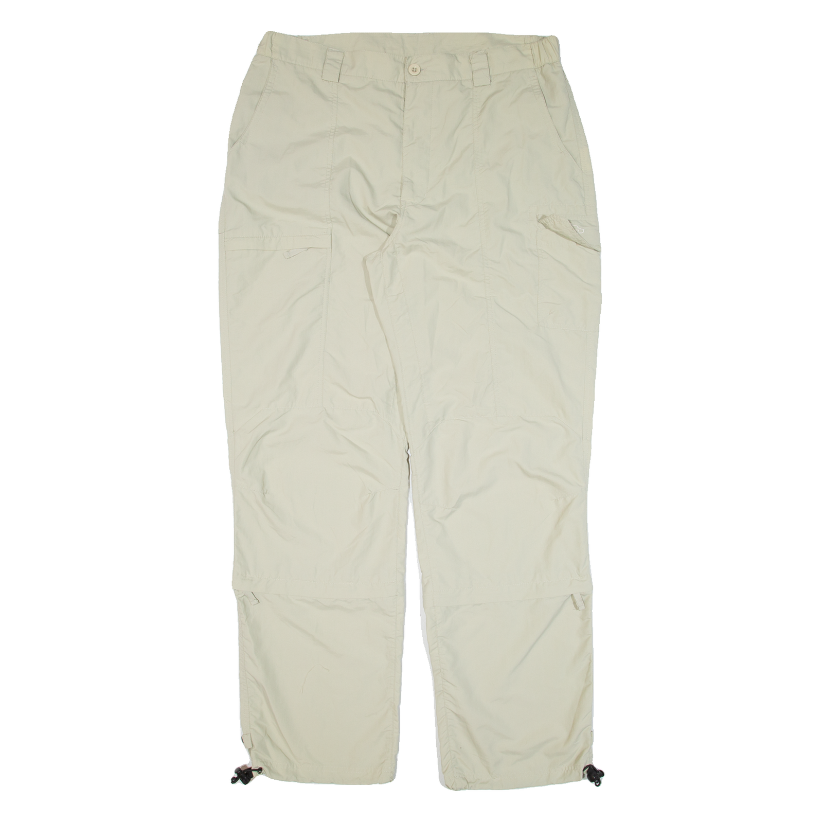 BIG BEAR Womens Trousers Beige Loose Straight W35 L31 Refurbished - N/A refurbished available on Cerqular