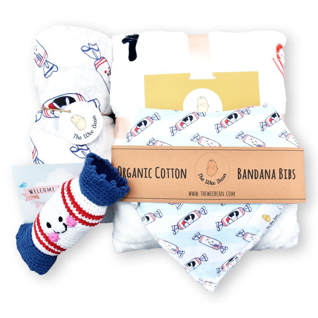 Welcome Home Baby Gift Set - Bunny Candy Collection Refurbished - The Wee Bean refurbished available on Cerqular