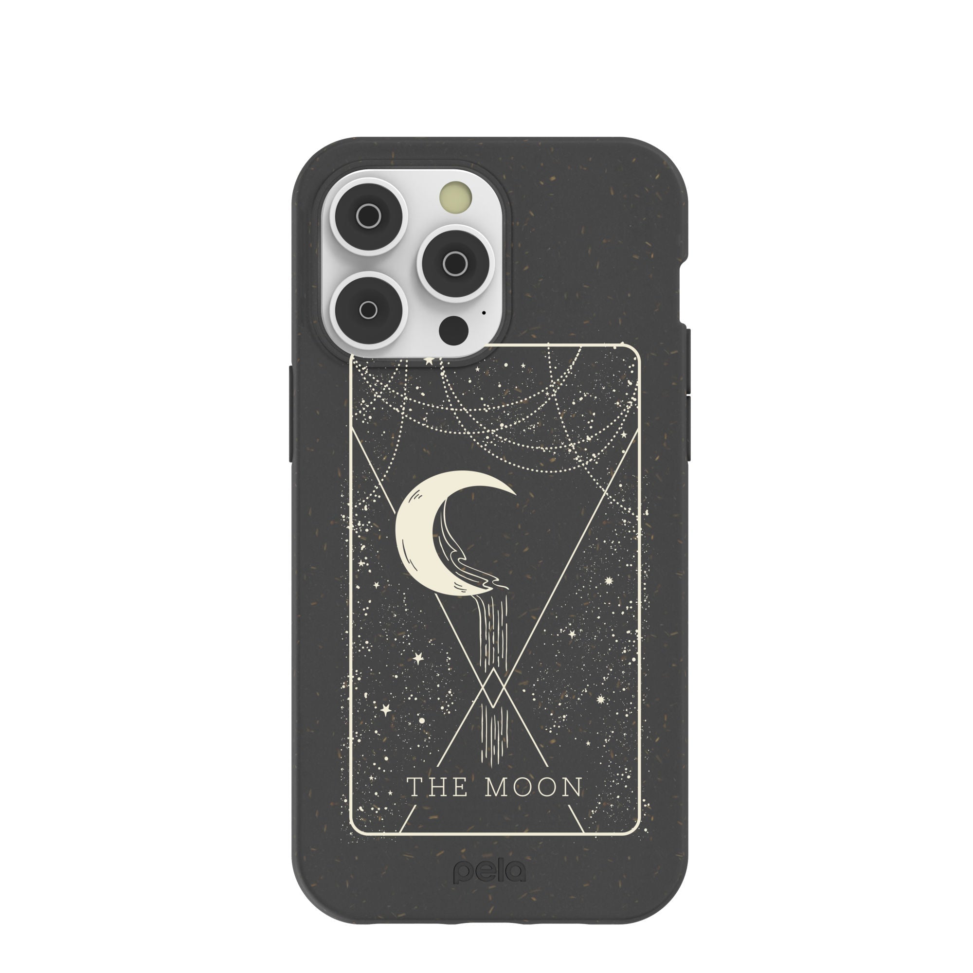 Black The Moon iPhone 14 Pro Max Case Refurbished - Pela Case refurbished available on Cerqular